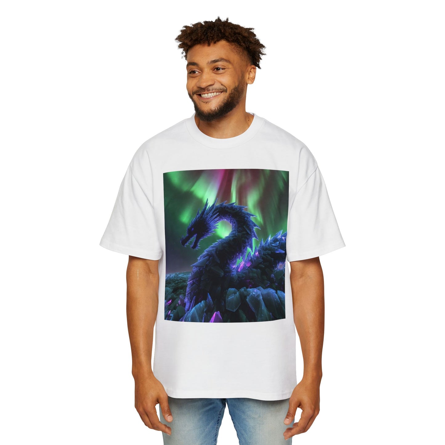 Northern Lights Dragon Tee — Fantasy Dragon Graphic T-Shirt