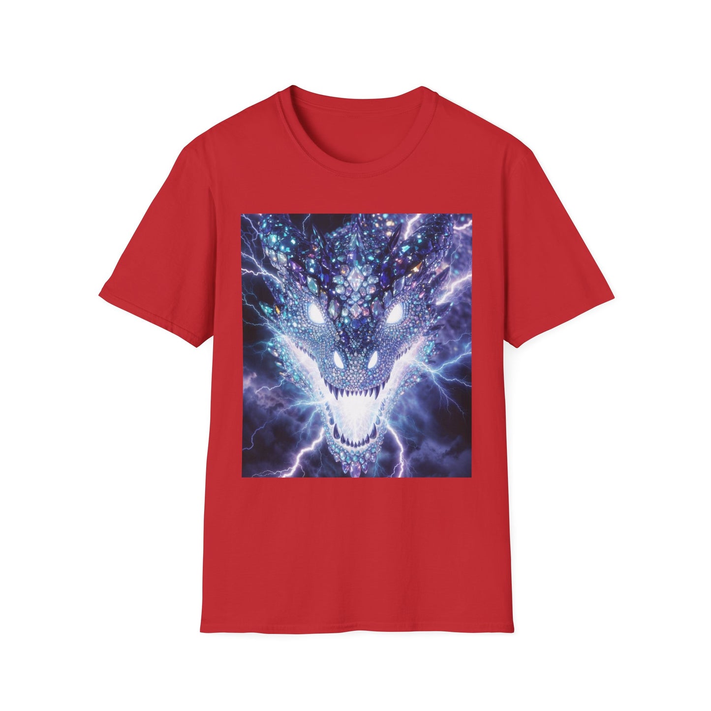 Electric Dragon T-Shirt — Neon Lightning Monster Graphic Tee
