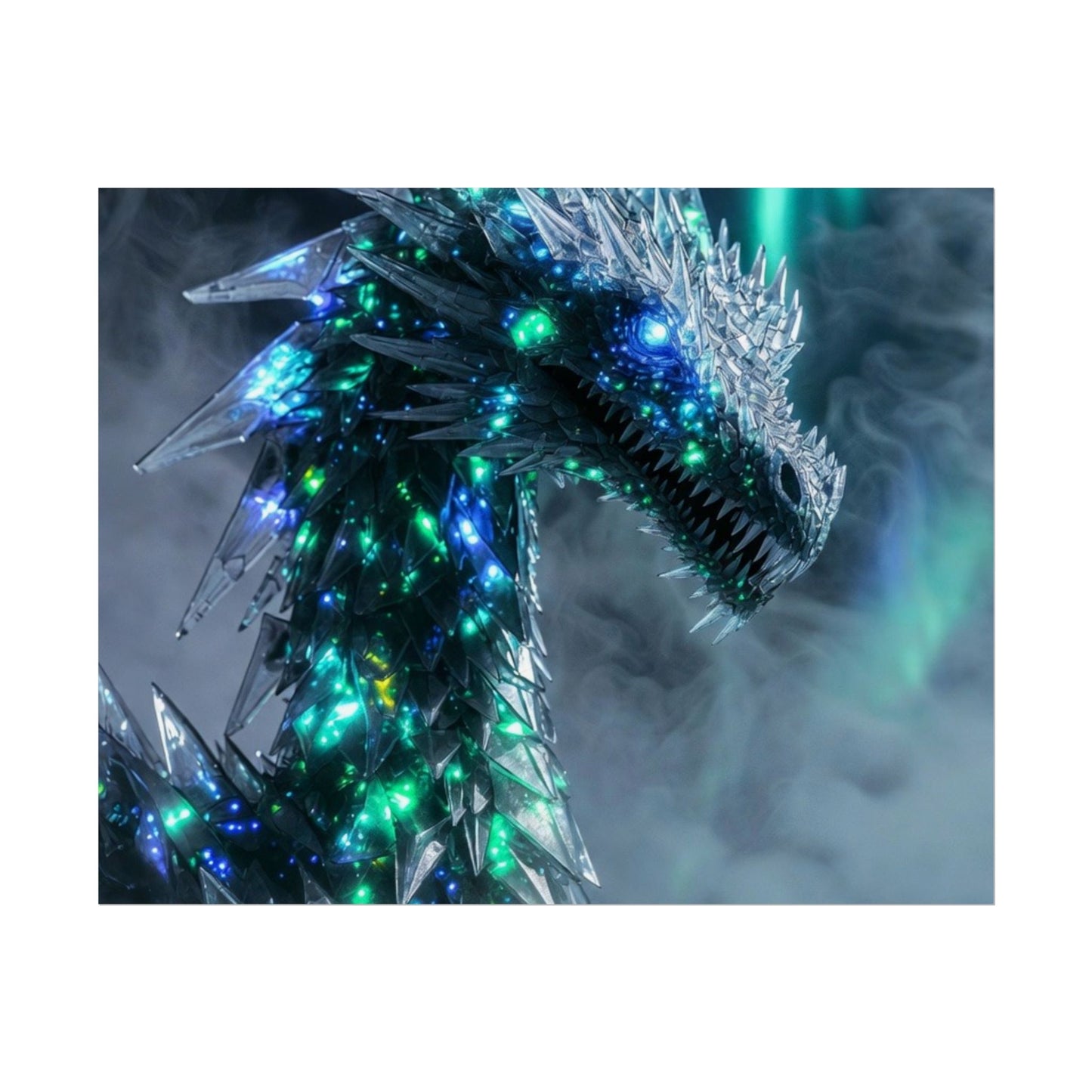 Crystal Dragon Poster – Fantasy Wall Art Rolled Print