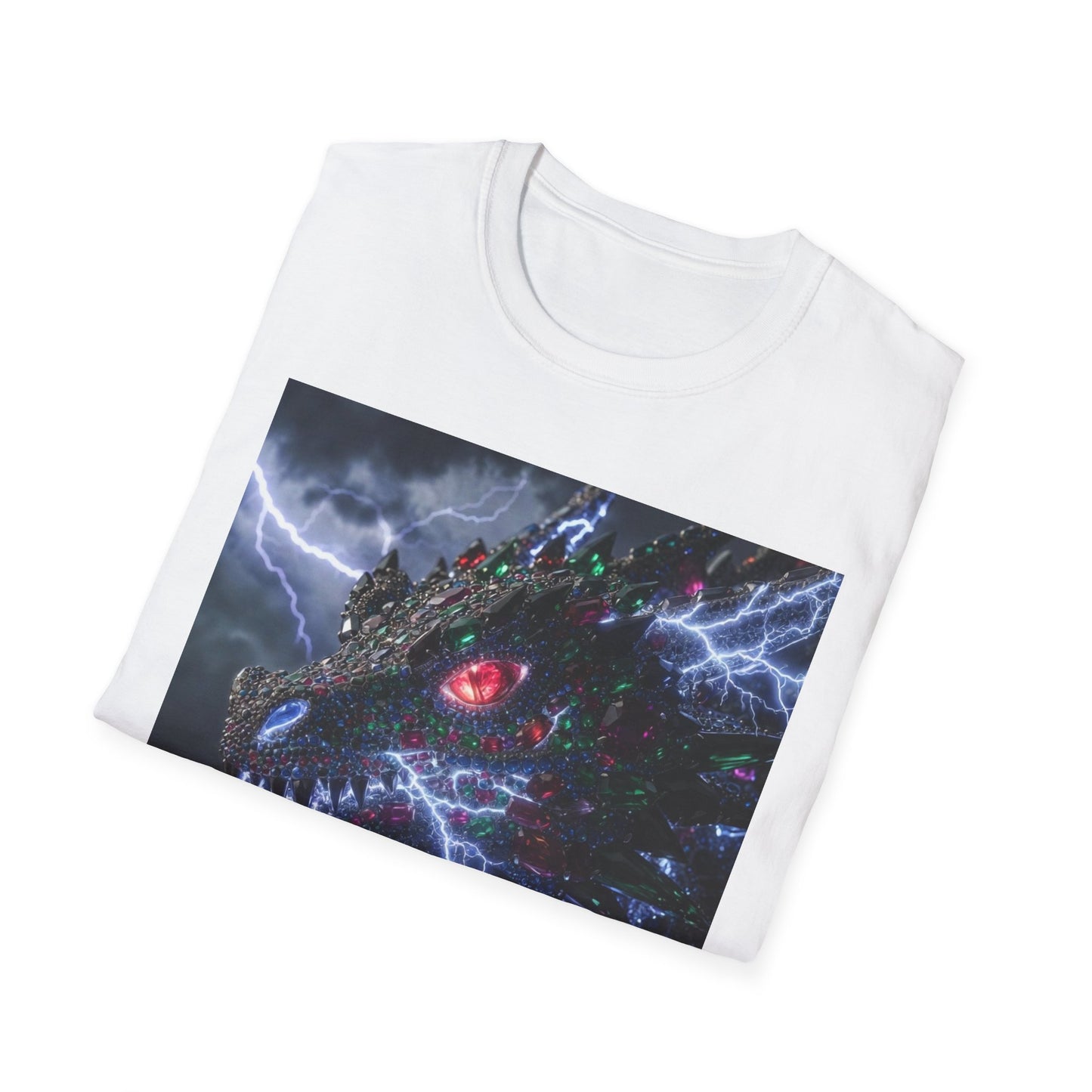 Dragon Lightning T-Shirt — Electric Dark Fantasy Monster Graphic Tee