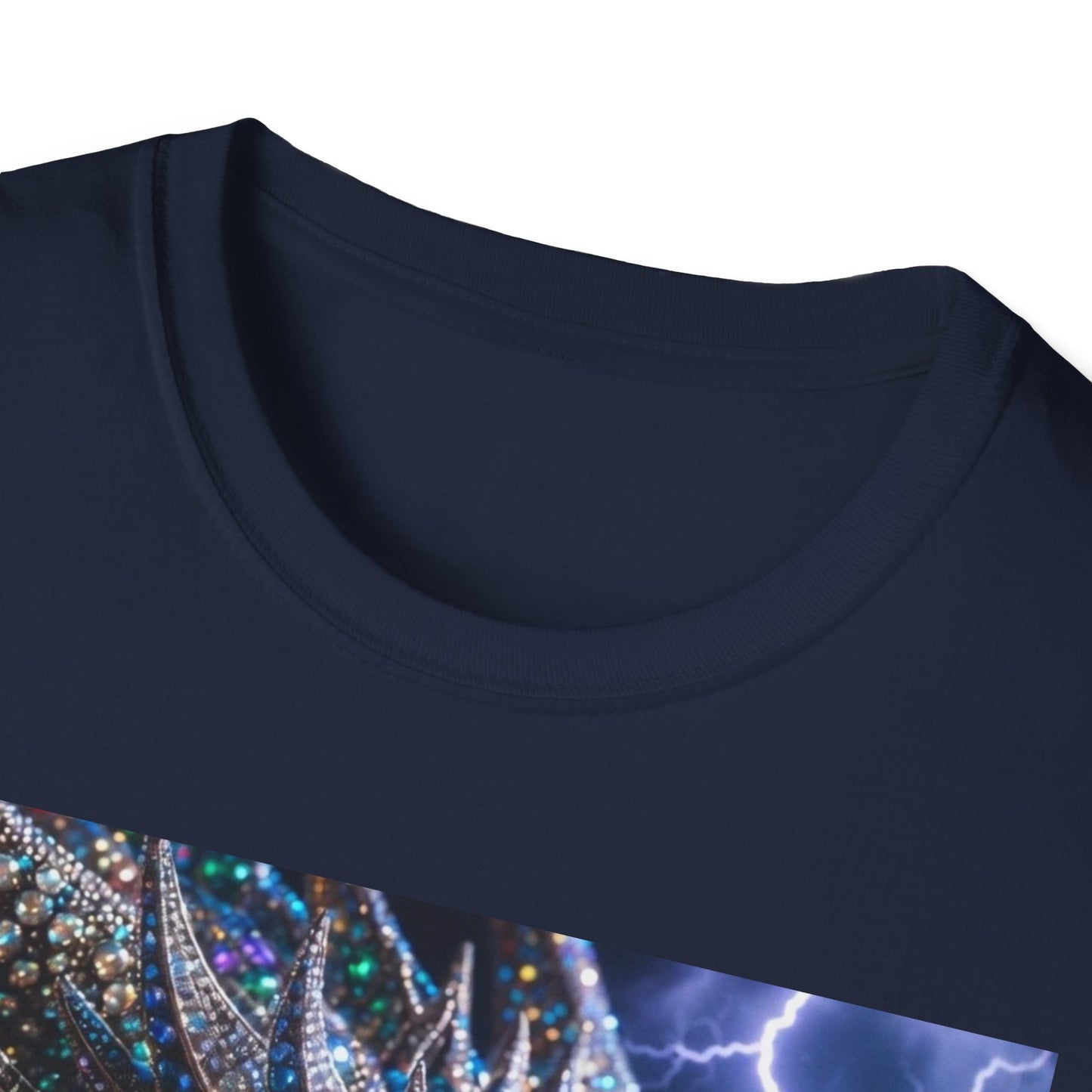 Dragon Lightning T-Shirt — Neon Crystal Fantasy Graphic Tee