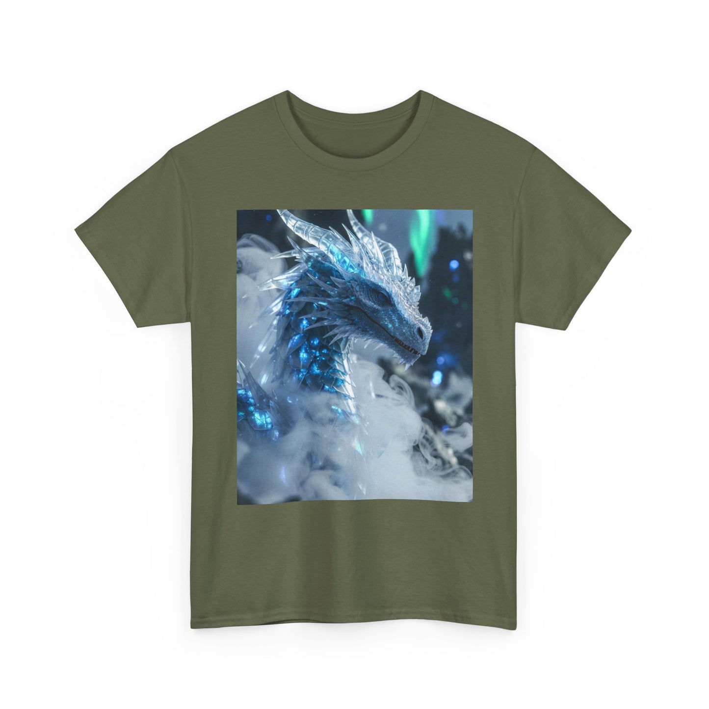 Ice Dragon Graphic Tee — Fantasy Dragon Art T-Shirt