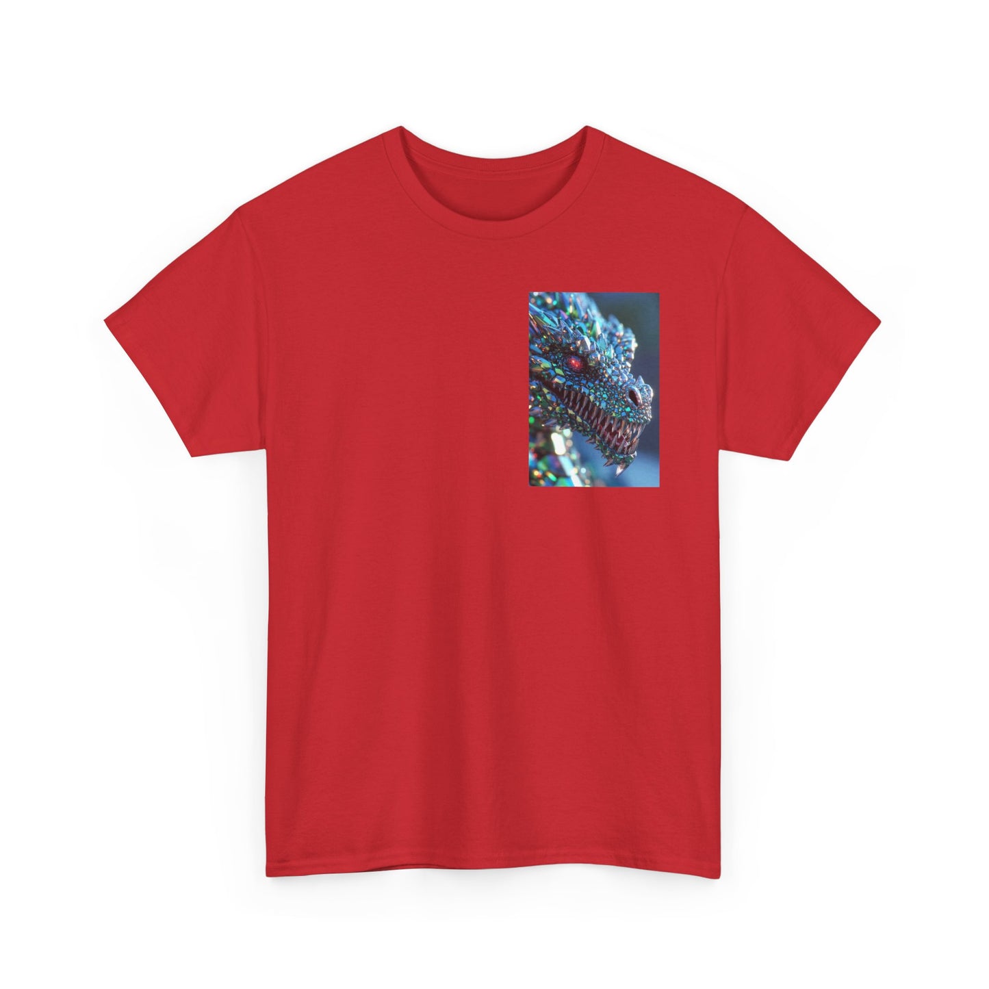 Dragon Scale Graphic Tee — Iridescent Fantasy Lizard Art Shirt