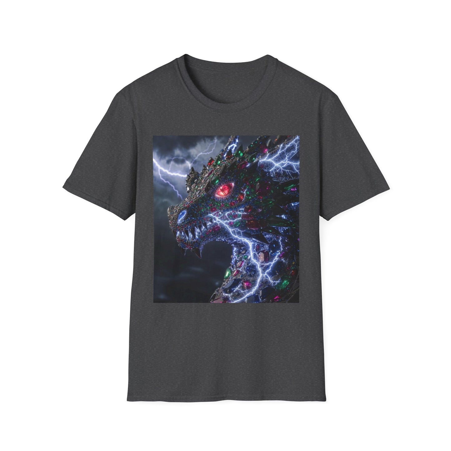 Dragon Lightning T-Shirt — Electric Dark Fantasy Monster Graphic Tee