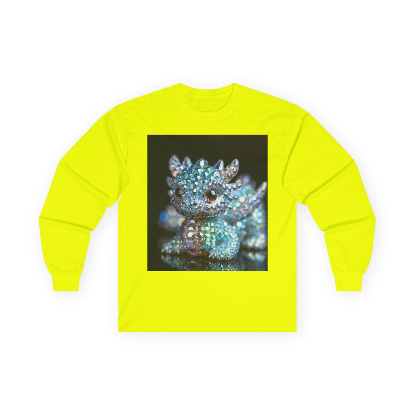 Crystal Bejeweled Dragon Long Sleeve Tee