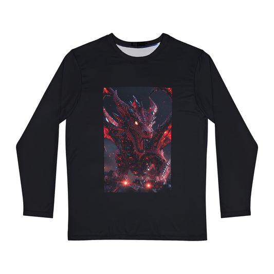 A Men's Long Sleeve Graphic Tee, Fantasy Art Shirt, Anime Inspired Top, Gift for Gamers, Unique Graphic Long Sleeve