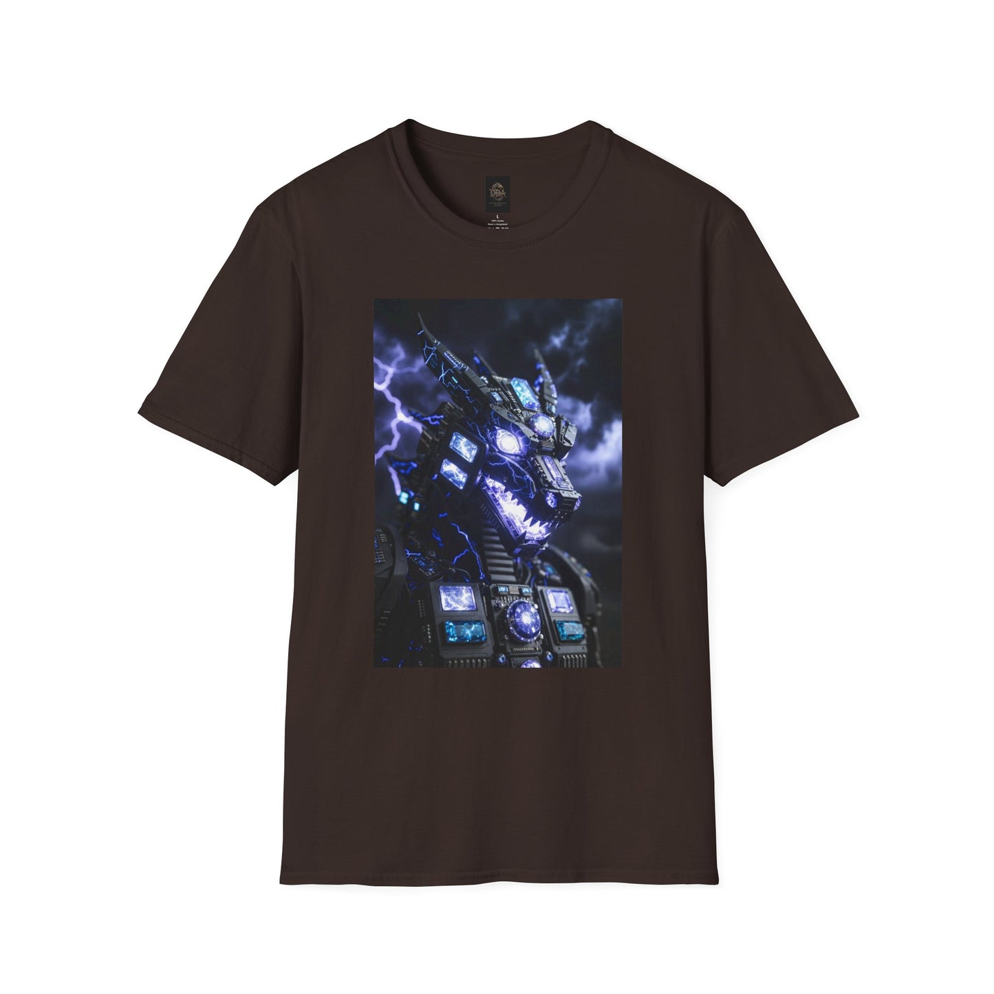 A Dragon Mech Lightning T-Shirt — Cyber Dragon Graphic Tee