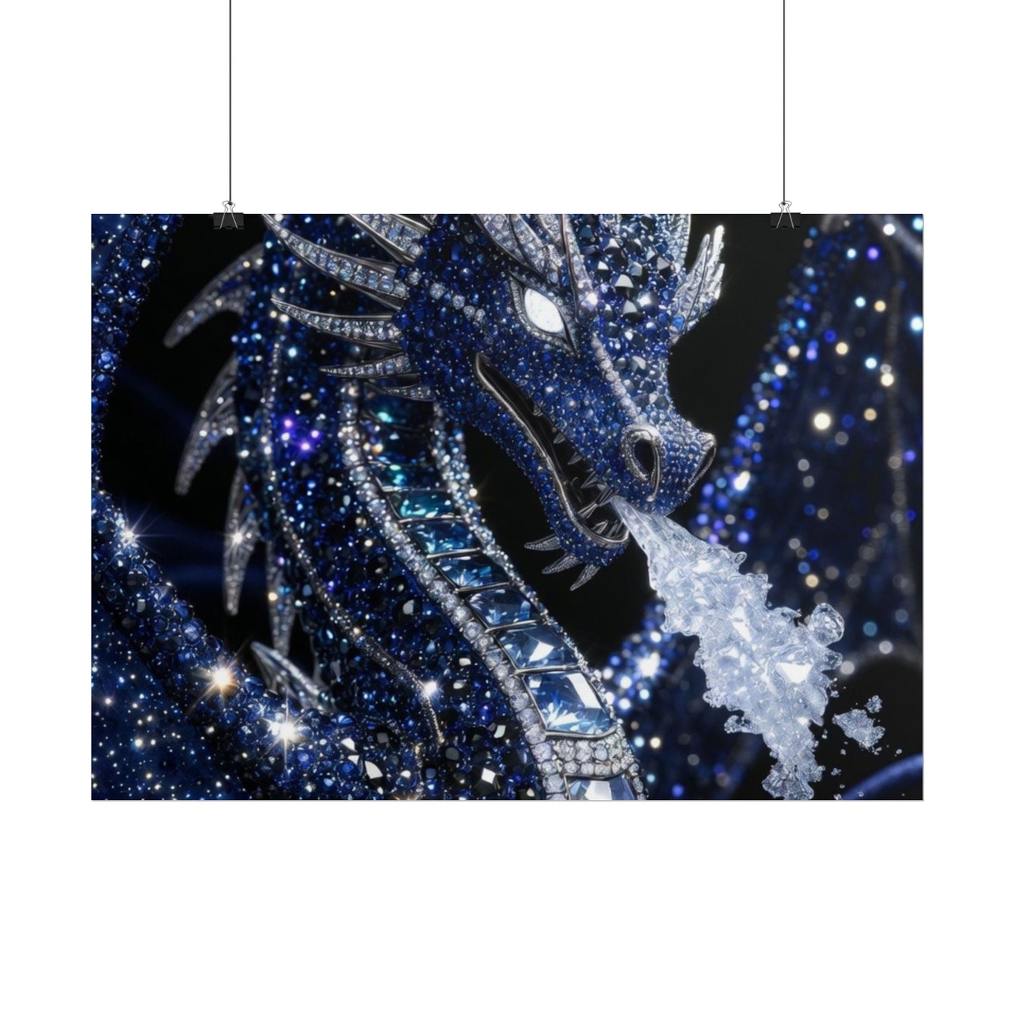 Rolled Poster — Sparkling Ice Dragon Art Print