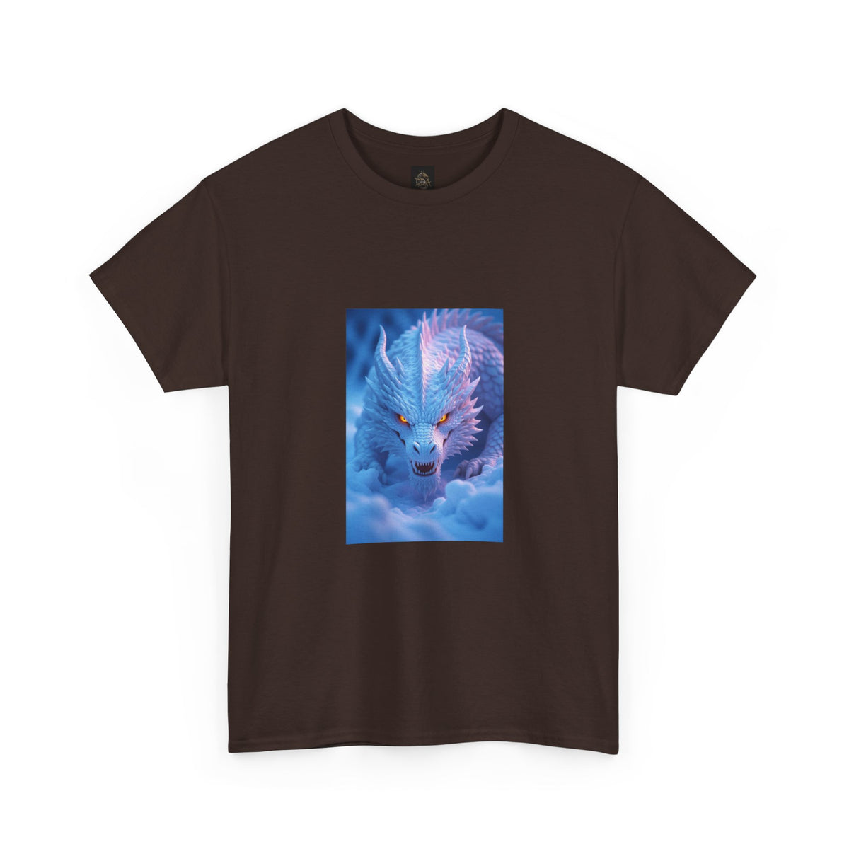 A Mystic Blue Dragon Tee — Ethereal Fantasy Animal Graphic T-Shirt
