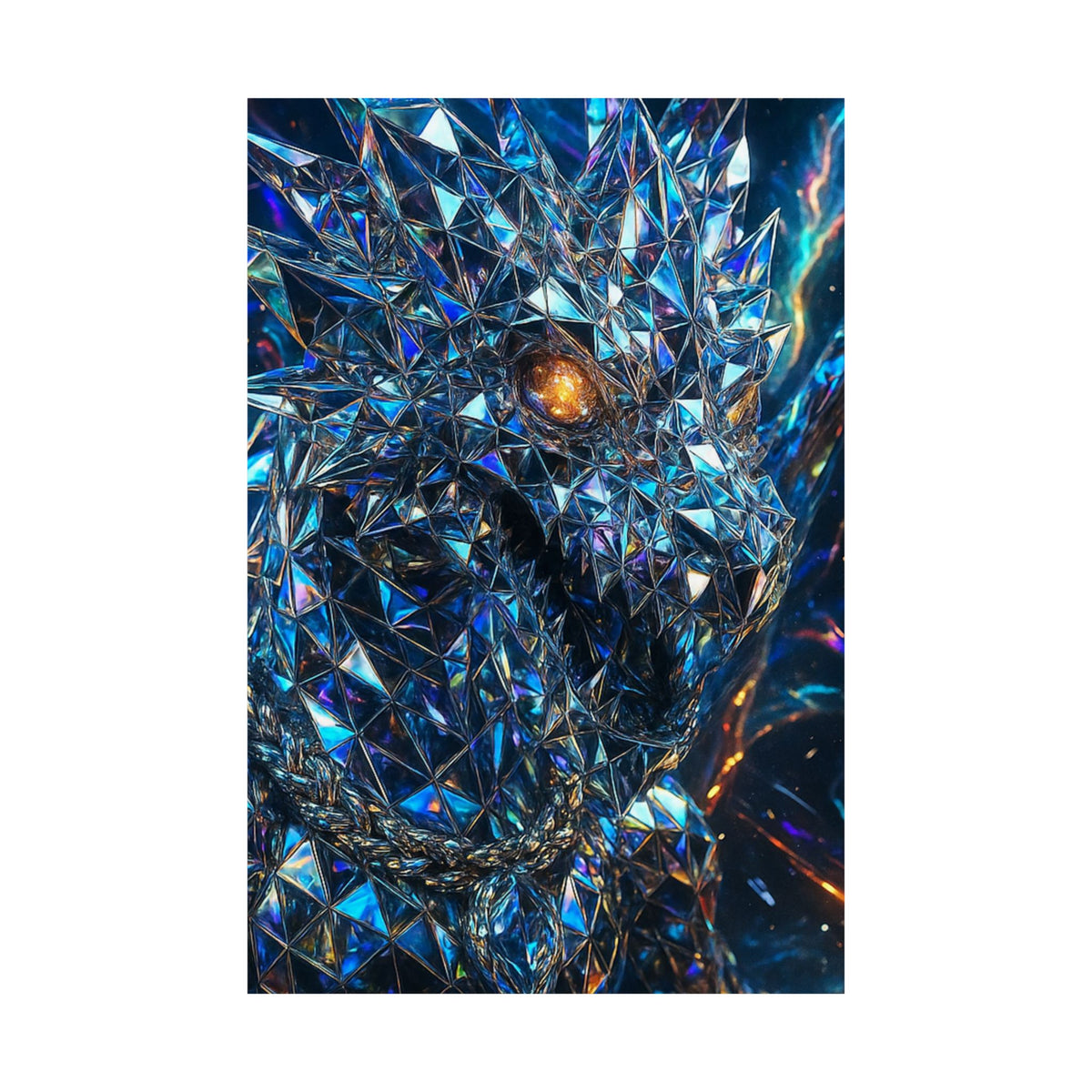 A Stunning Matte Vertical Posters - Dragon Art, Fantasy Decor, Home Wall Art, Unique Gifts, Collector's Item