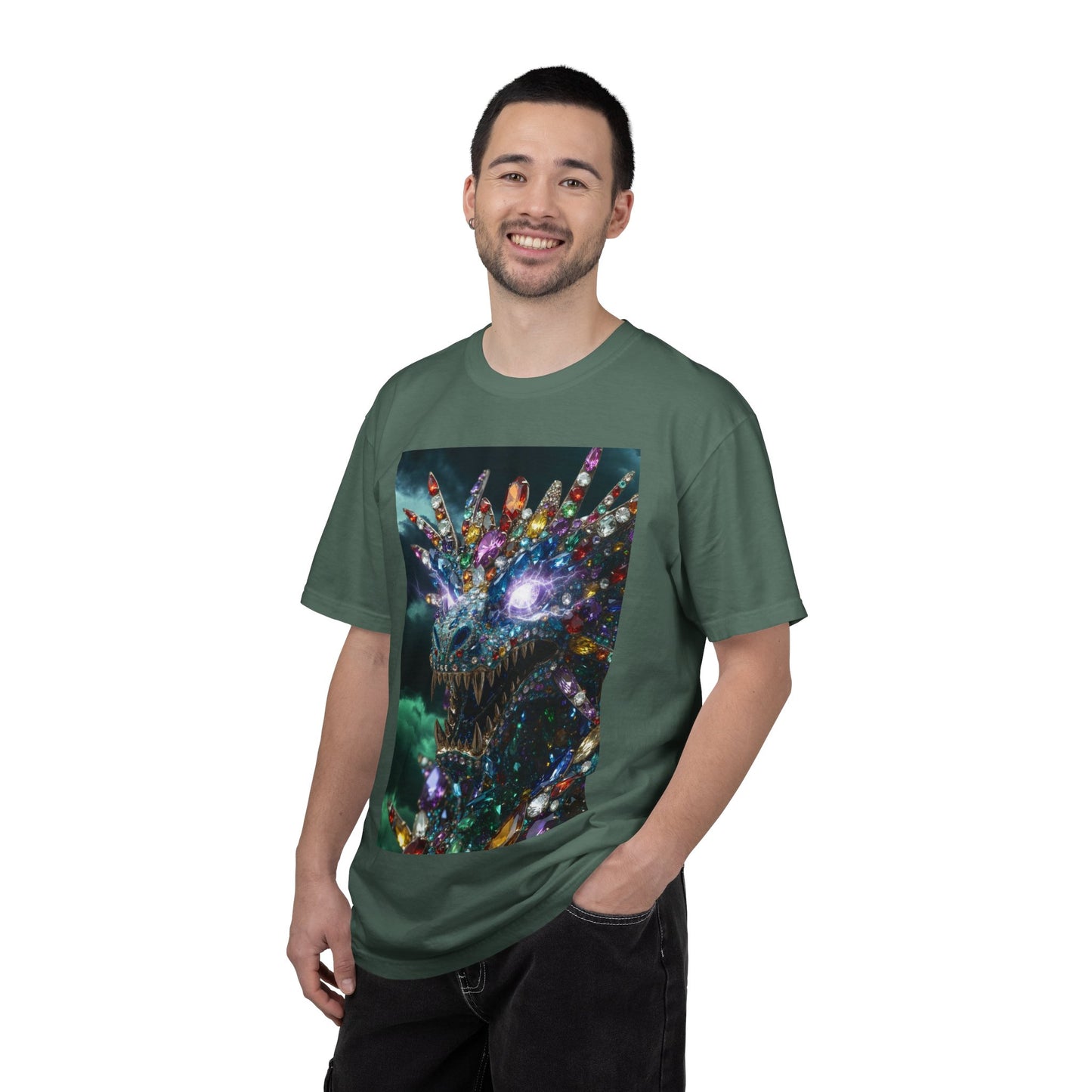 Dragon Crystal T-Shirt — Psychedelic Gem Monster Graphic Tee
