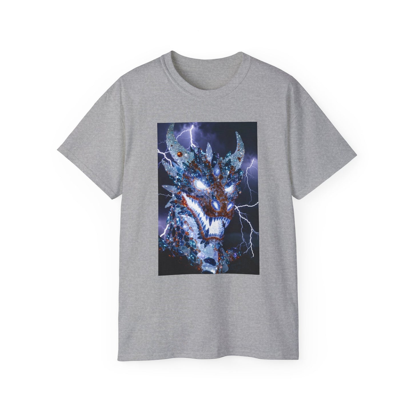 Electric Dragon T-Shirt — Lightning Fantasy Beast Graphic Tee