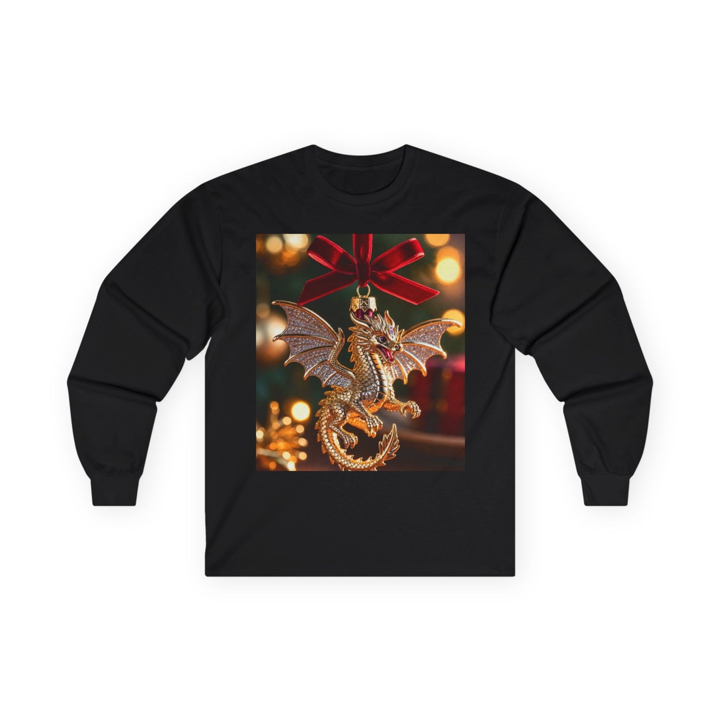 Dragon Ornament Holiday Long Sleeve Tee