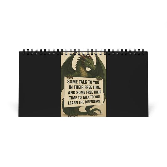 Inspirational Desktop Calendar - Dragon Theme with Motivational Quote