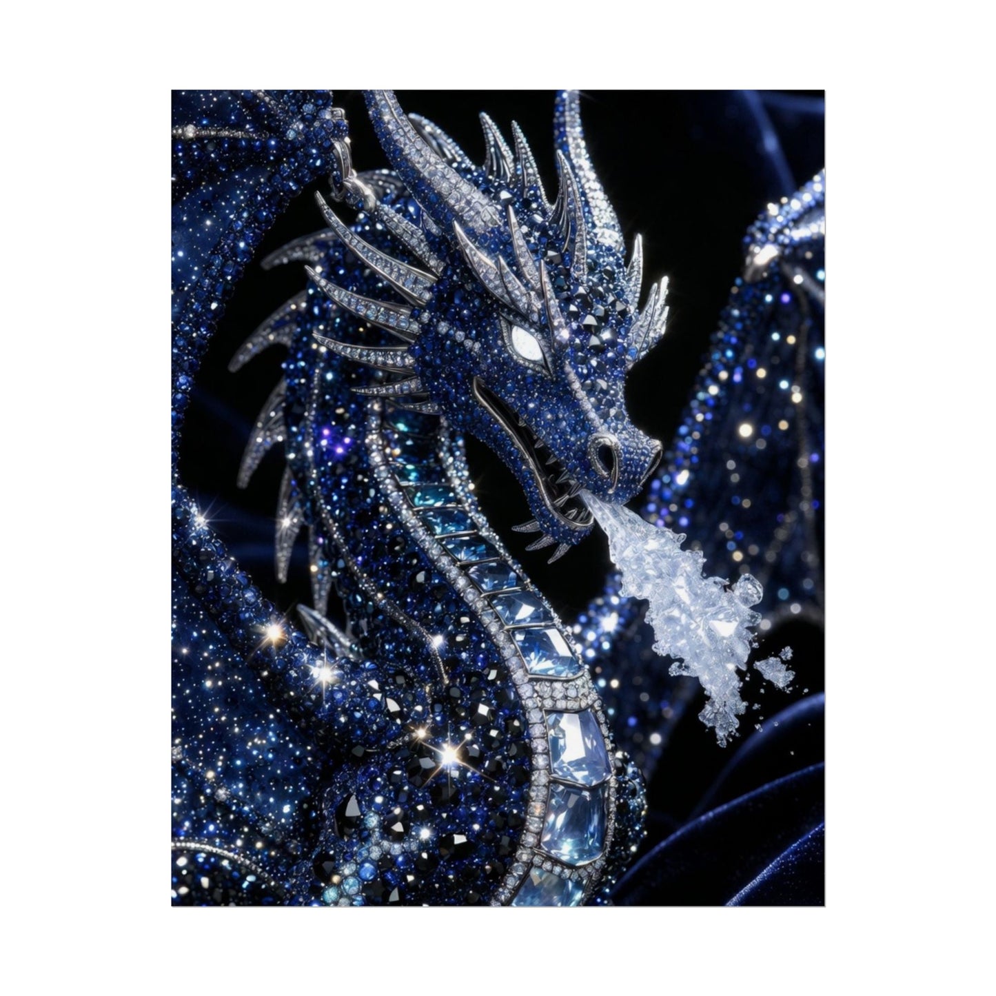 Rolled Poster — Sparkling Ice Dragon Art Print