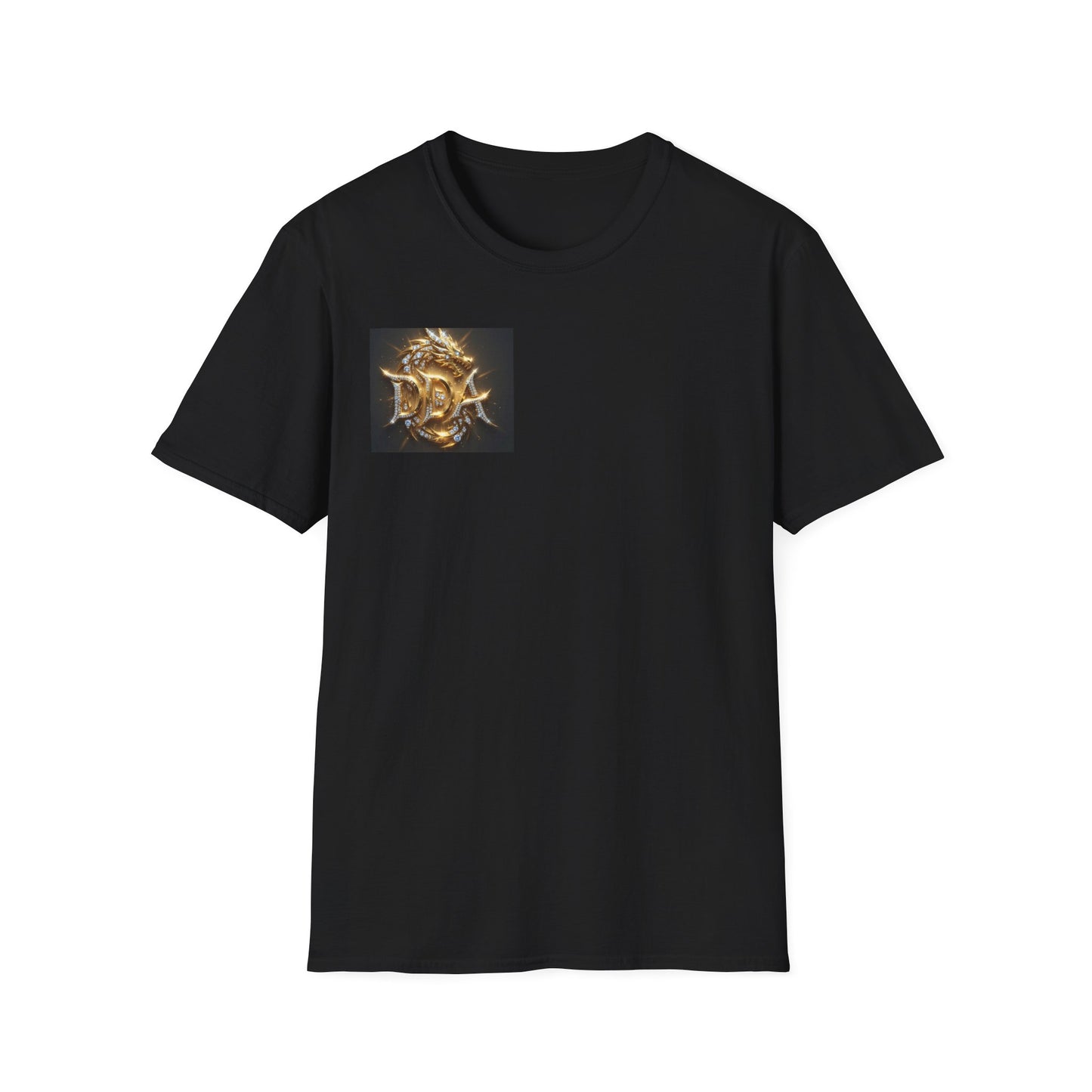 #1 seller DDA DIVINE DRAGON ARMOR T-Shirt — Golden Dragon Emblem Chest Logo, Fantasy Gaming Fan Tee