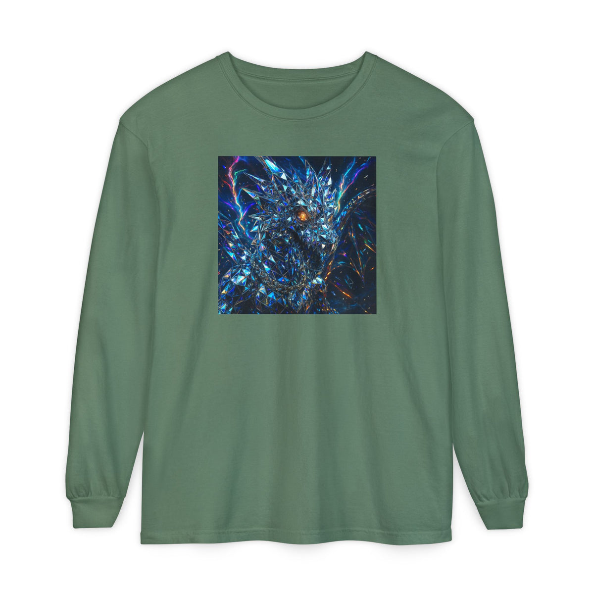 A Glass Dragon Garment-dyed Long Sleeve T-Shirt