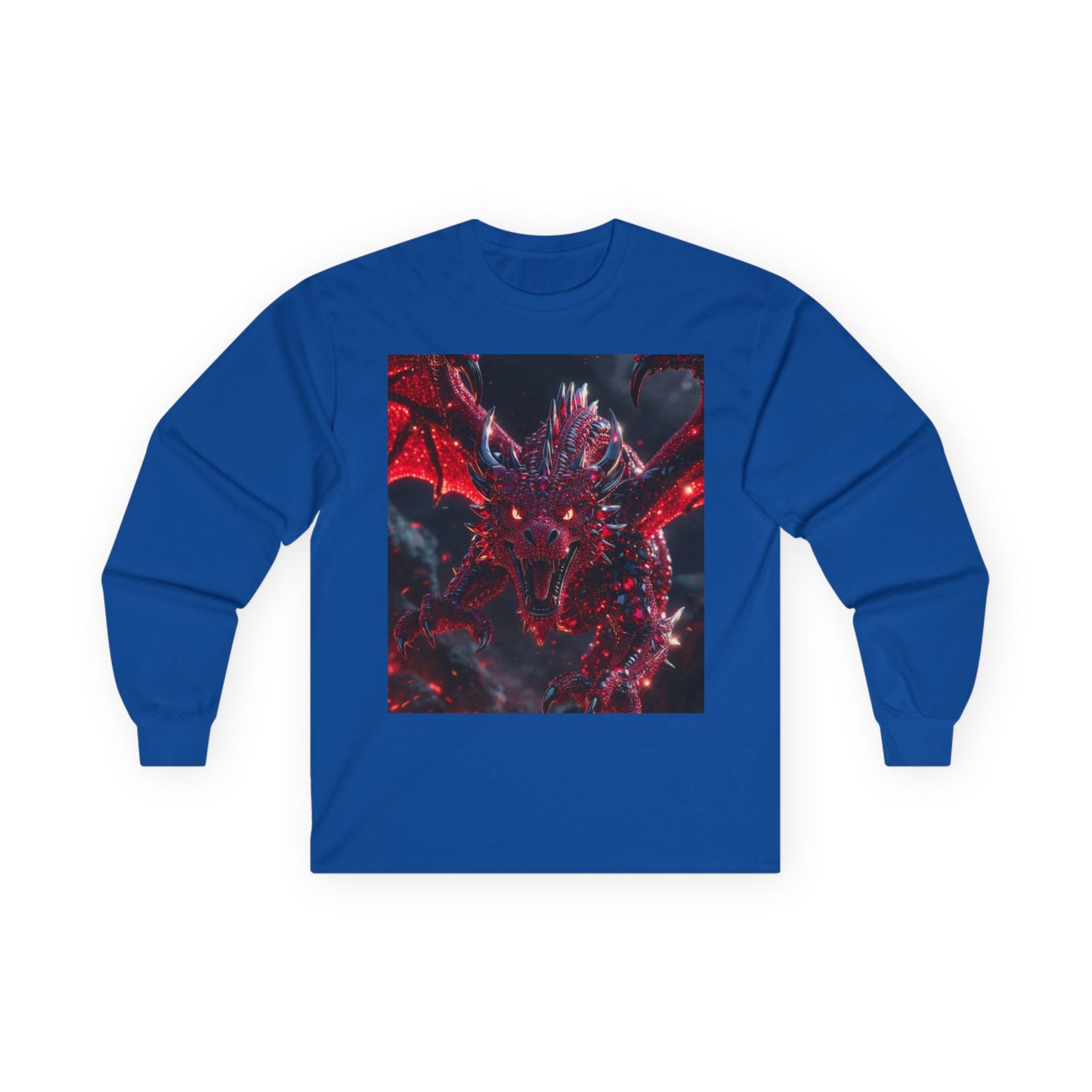 Red Dragon Fantasy Long Sleeve Tee