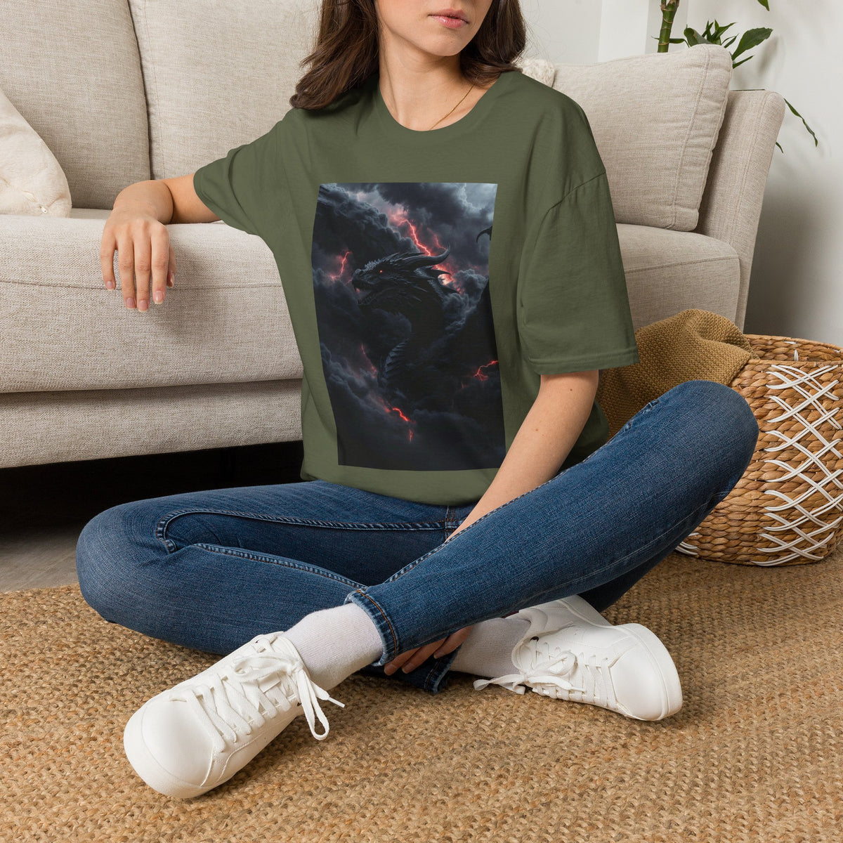A Dragon Smoke T-Shirt — Stormy Smoke Tee