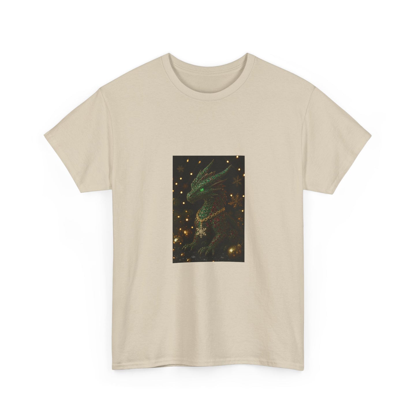 Christmas Dragon Constellation T-Shirt — Mystical Green Dragon & Starry Night Tee