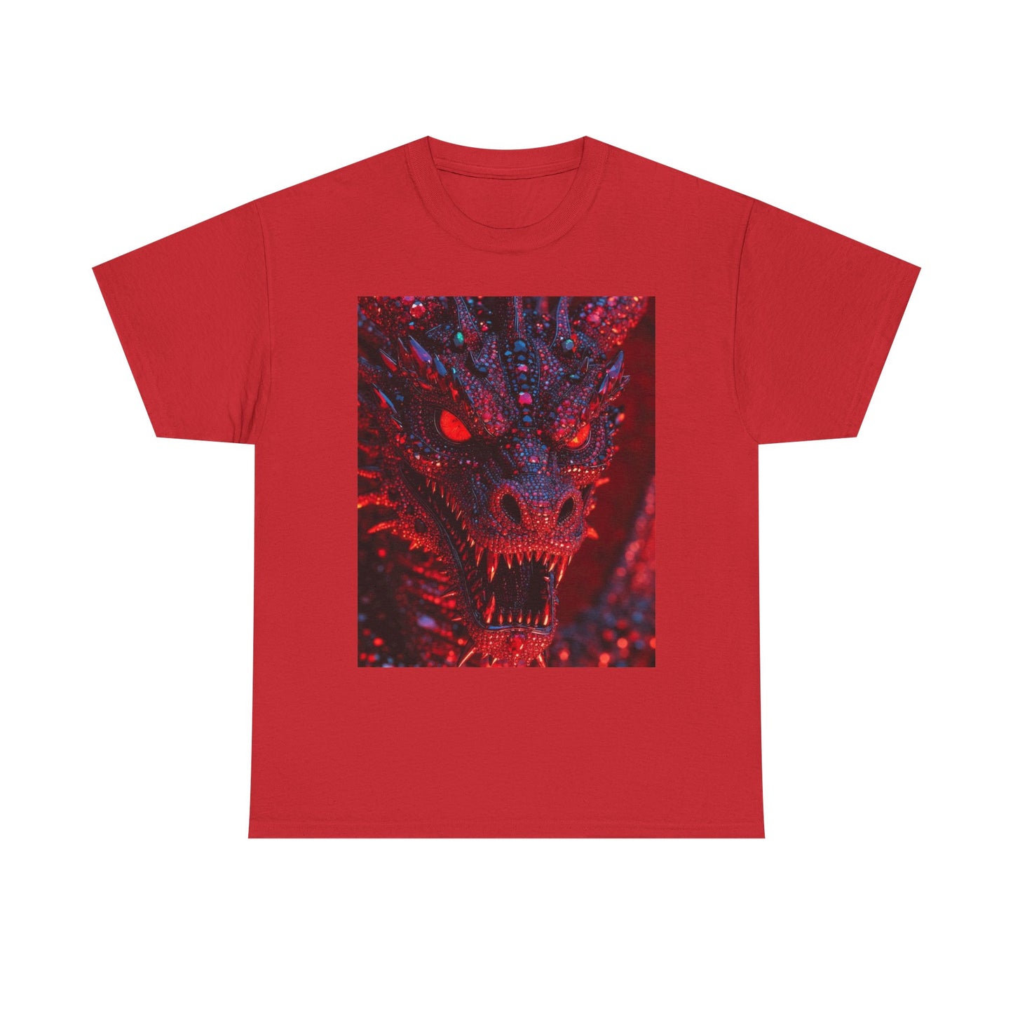 Dragon Rage Graphic Tee — Red Demon Dragon Face T-Shirt