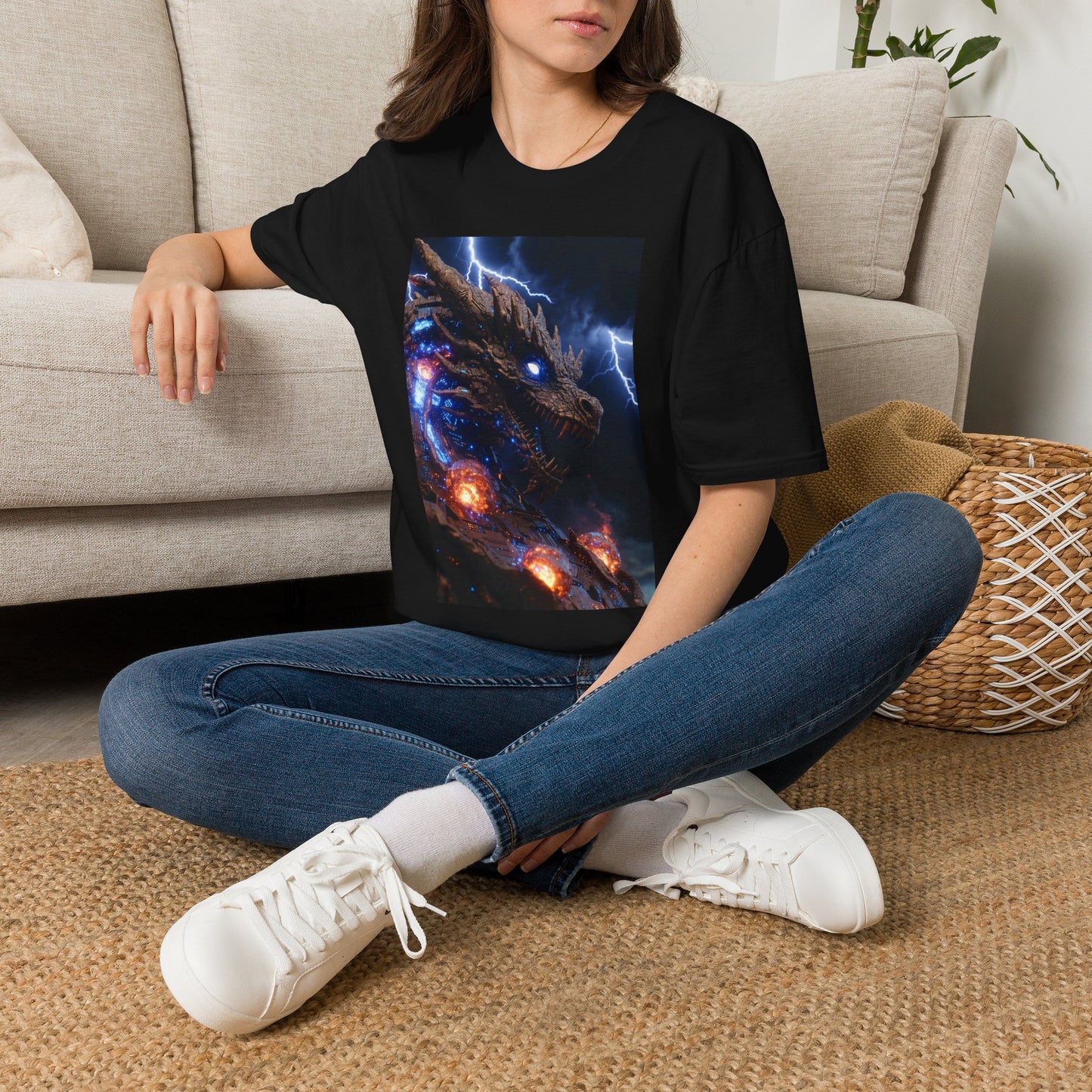 Godzilla Monster Tee — Electric Kaiju Face Graphic T-Shirt