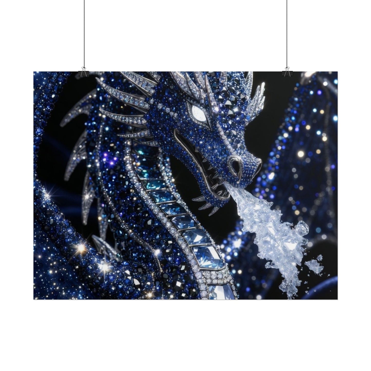Rolled Poster — Sparkling Ice Dragon Art Print