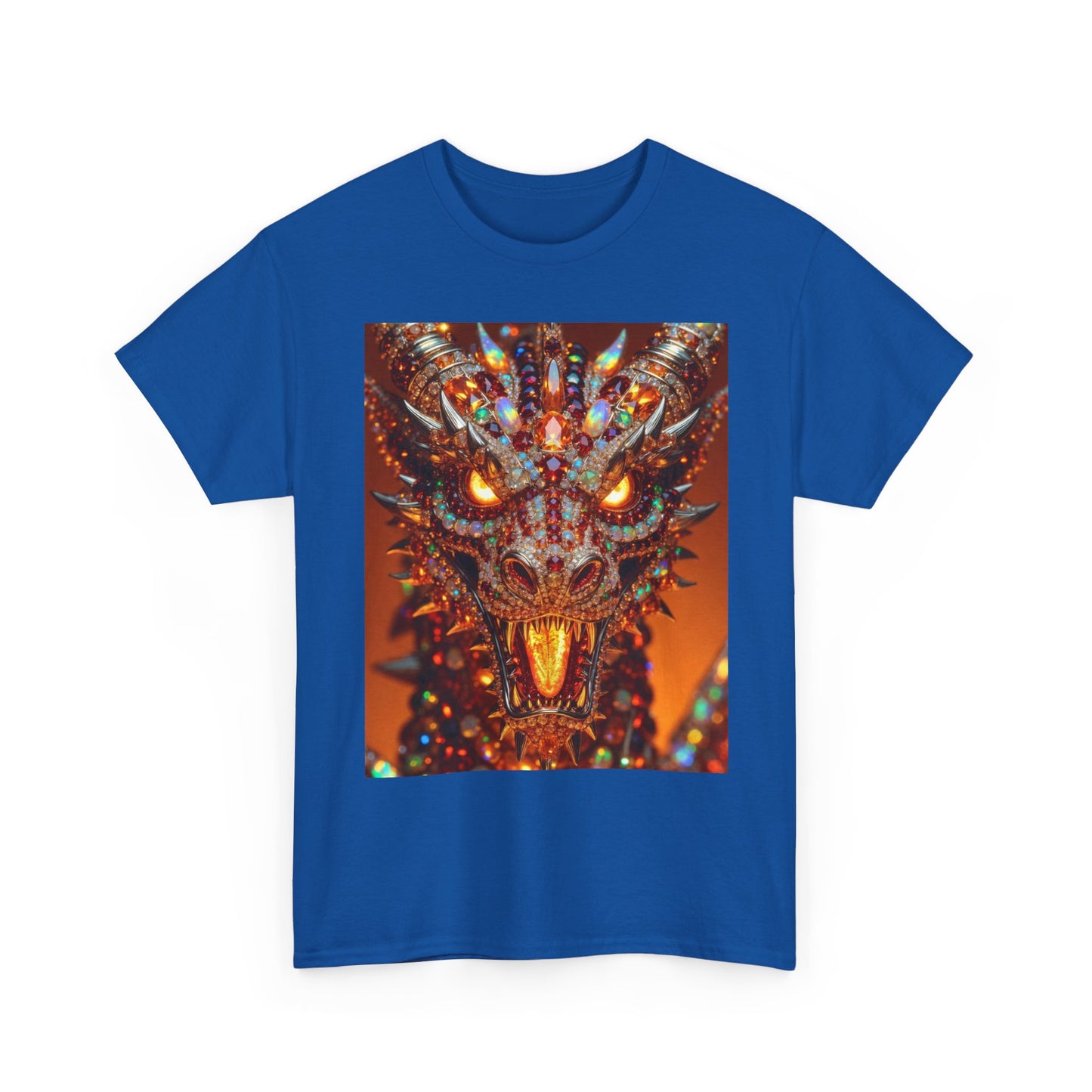 Dragon Face T-Shirt — Fiery Mythical Creature Graphic Tee