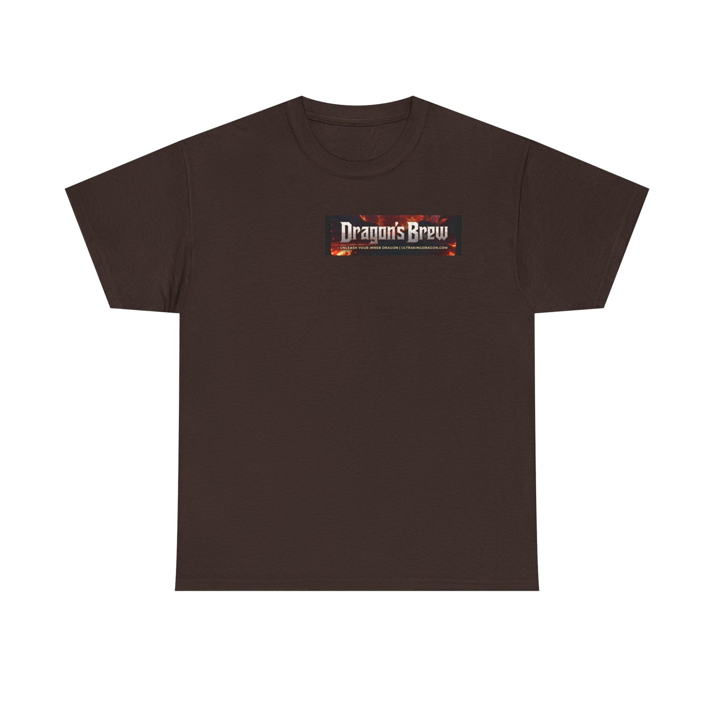 T-Shirt — "Dragon's Brew" Fiery Skull Graphic Tee