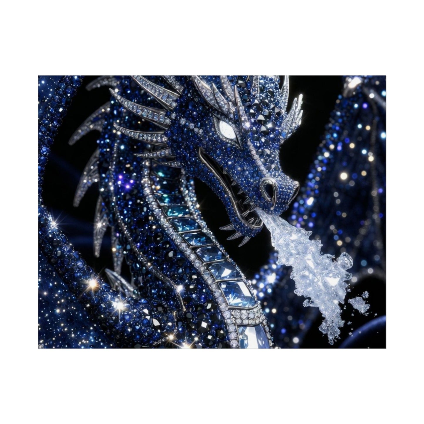 Rolled Poster — Sparkling Ice Dragon Art Print