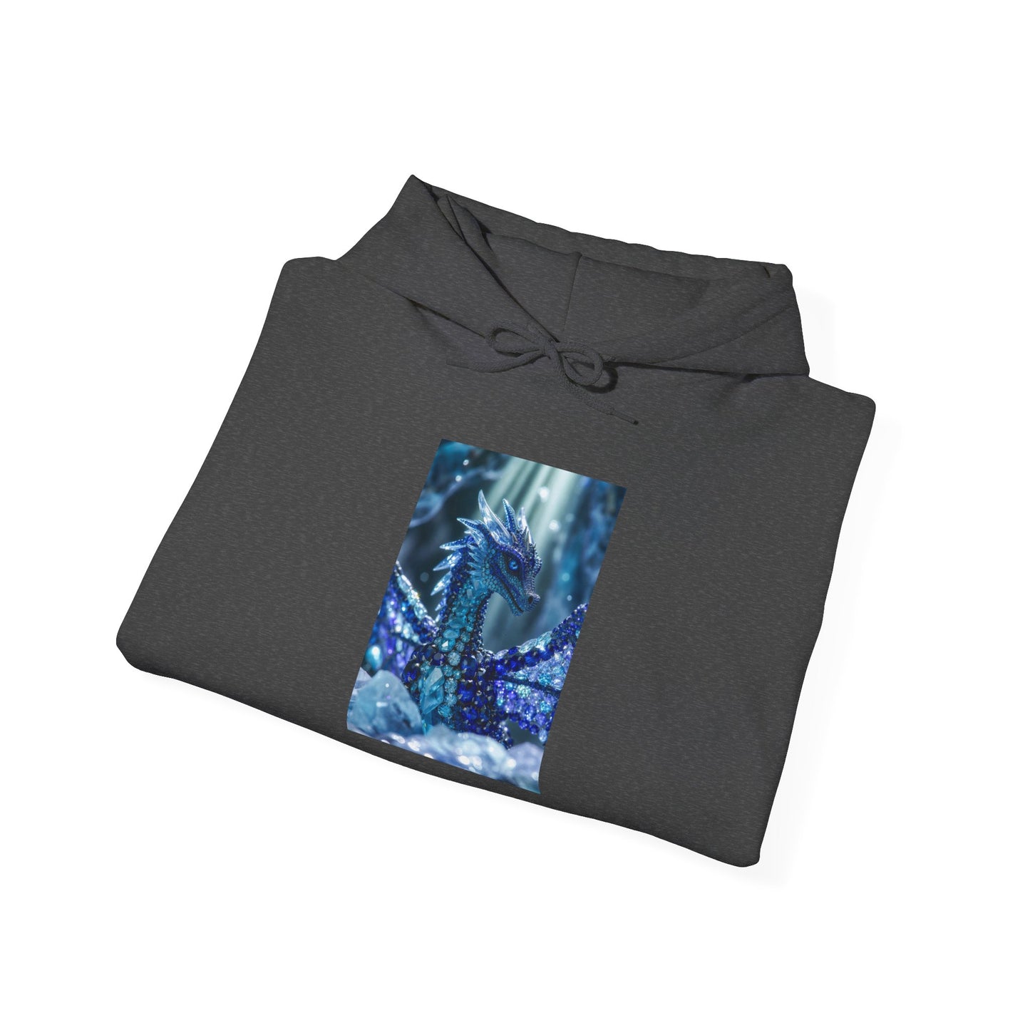 Blue Forest Dragon Hoodie — Mystic Night Scene Sweatshirt