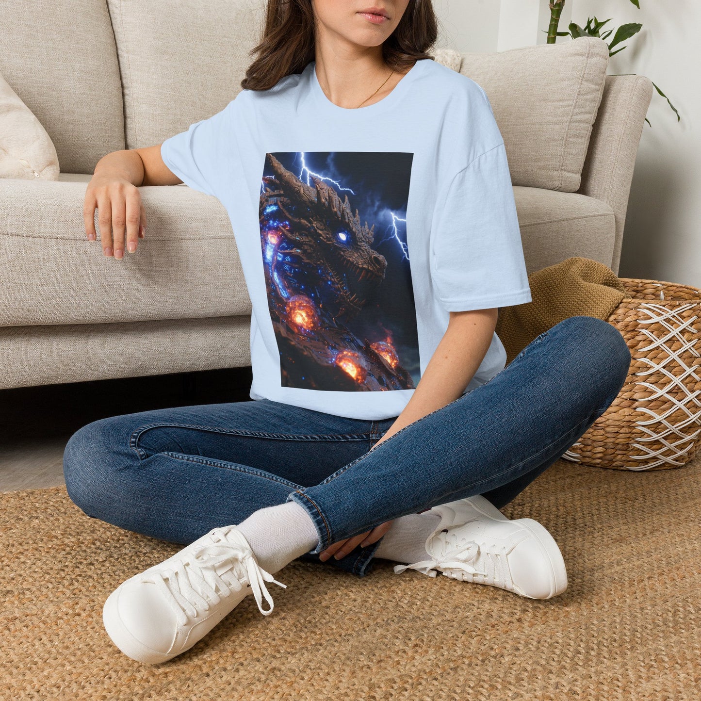 Godzilla Monster Tee — Electric Kaiju Face Graphic T-Shirt