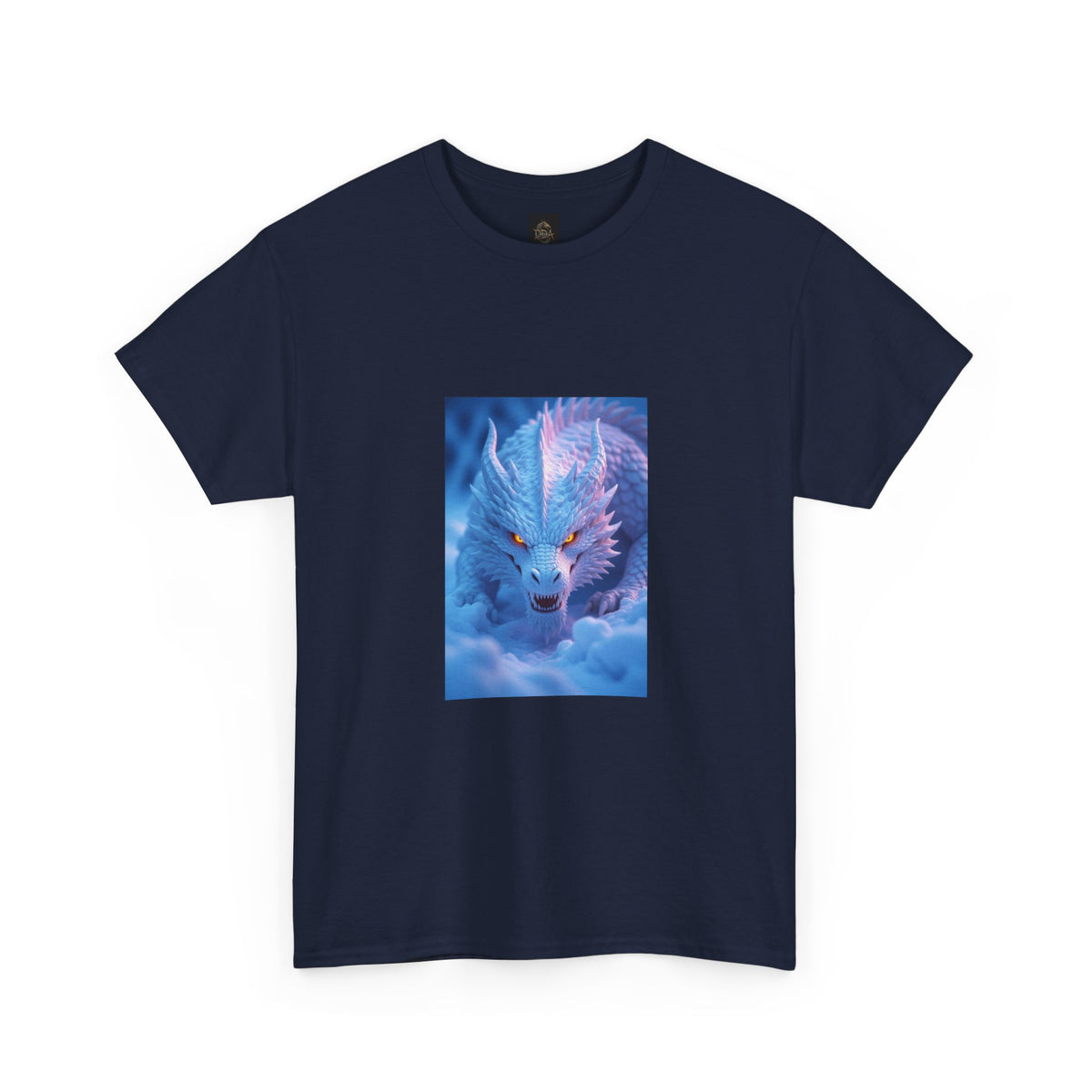 A Mystic Blue Dragon Tee — Ethereal Fantasy Animal Graphic T-Shirt