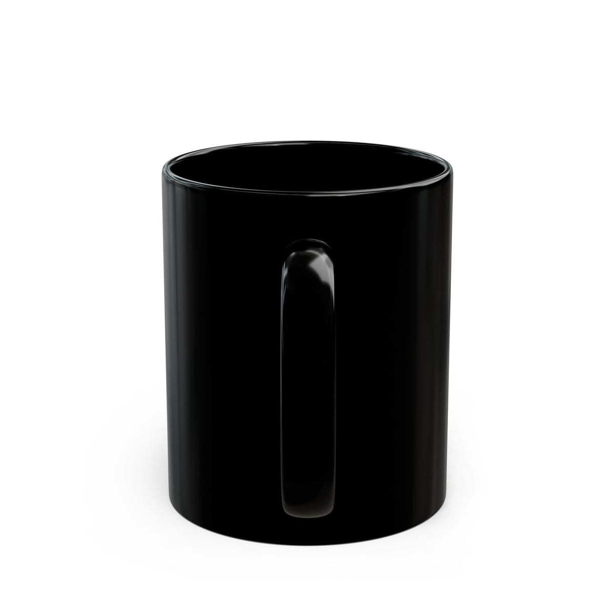 A Red Ruby Dragon Design Black Mug - 11oz & 15oz