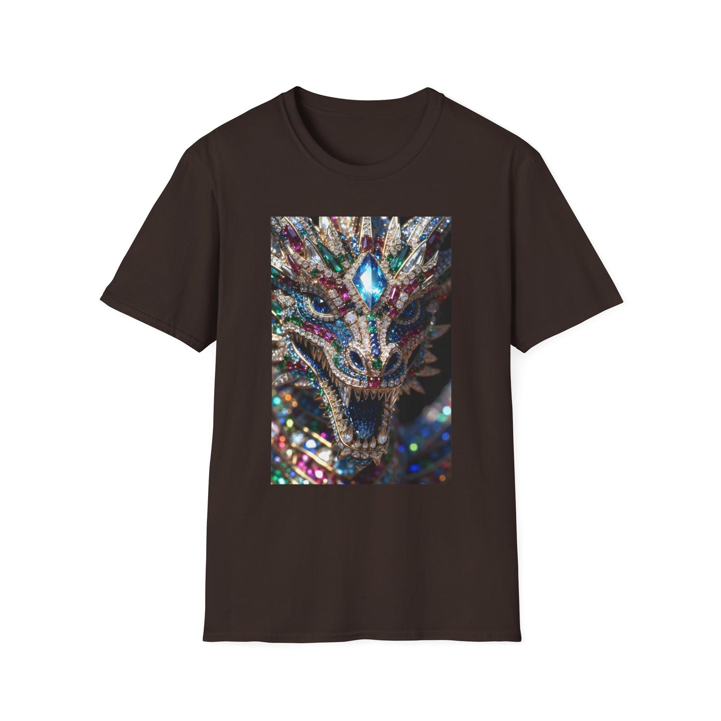 # 1 Dragon selling Gemstone Mask T-Shirt — Jewel-Encrusted Festival Tee