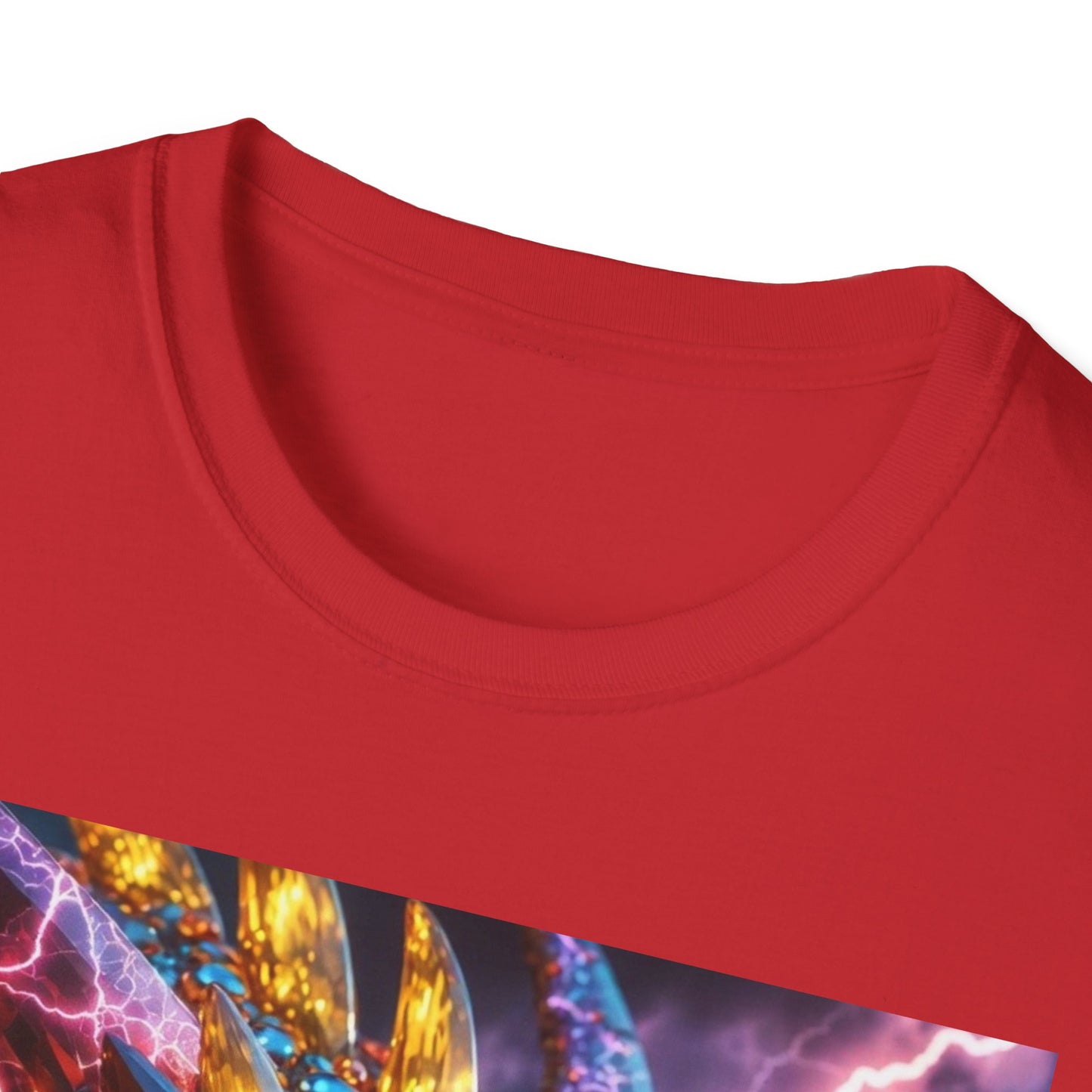 Dragon Head T-Shirt — Colorful Lightning Fantasy Graphic Tee