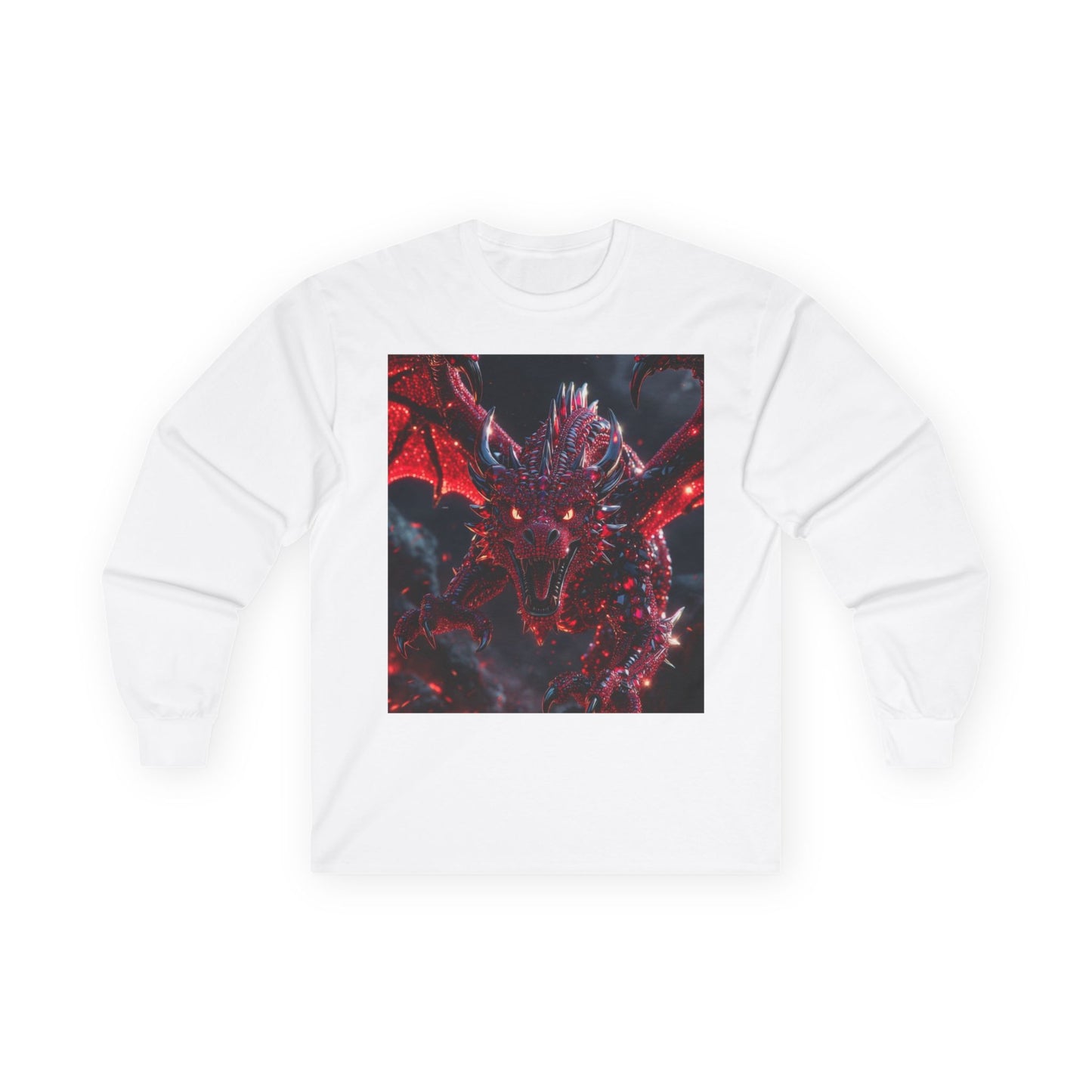 Red Dragon Fantasy Long Sleeve Tee