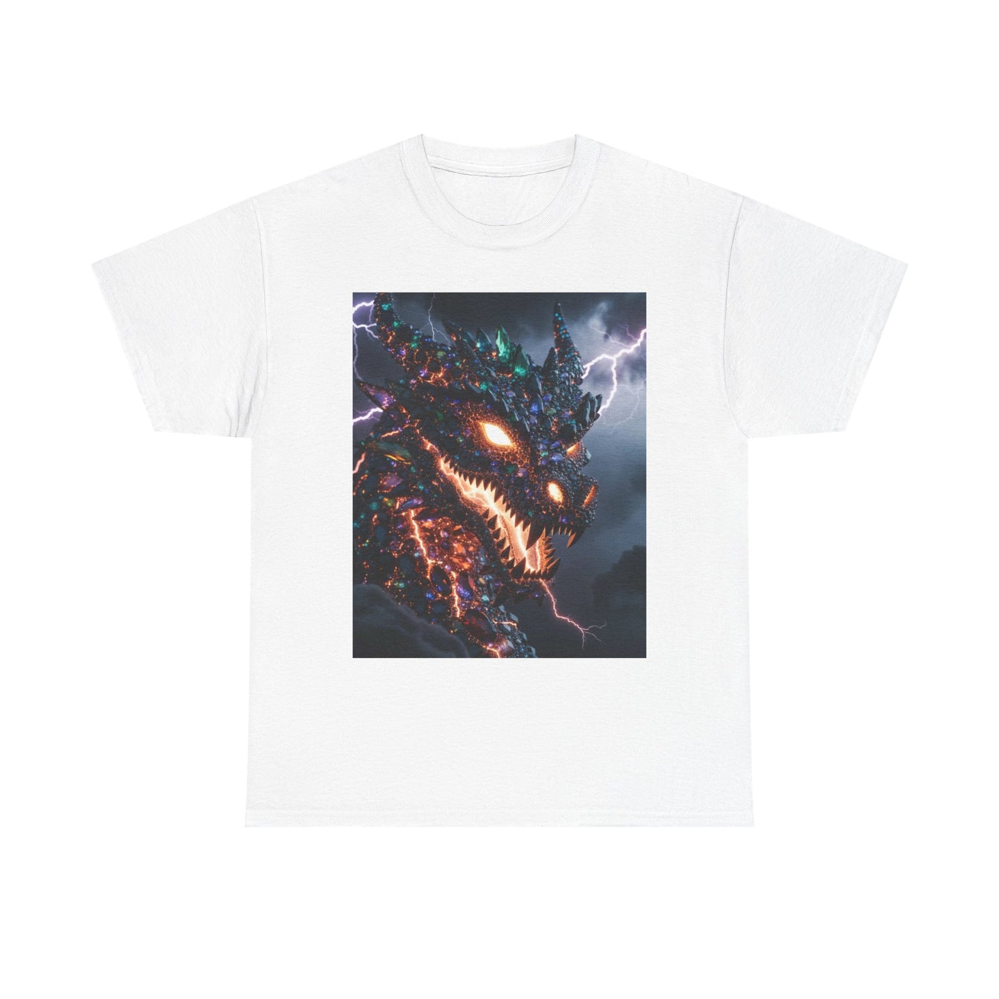 Molten Fury Dragon T‑Shirt — Lightning Kaiju Graphic Tee