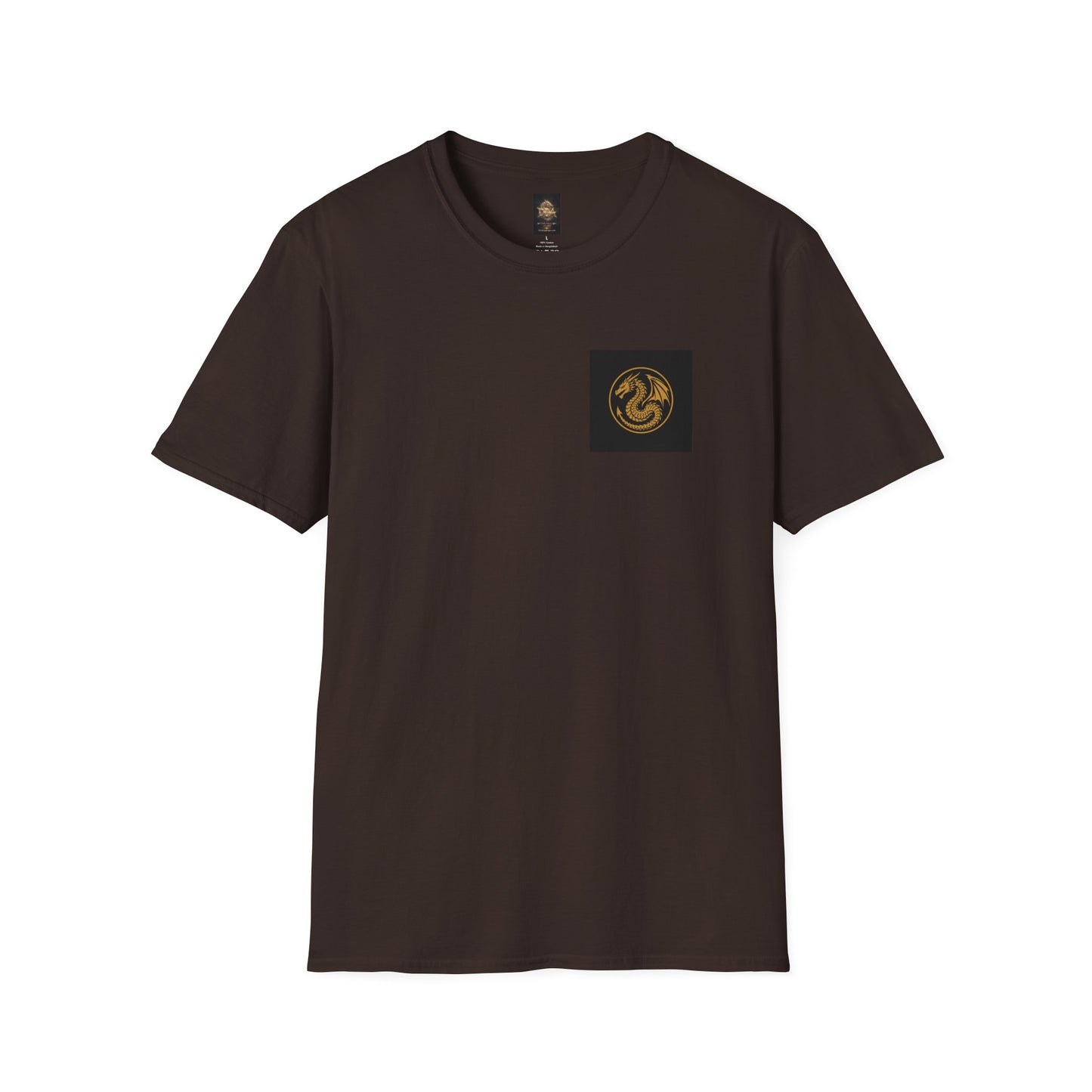 A # 1 Selling Divine Dragon Armor Pocket T-Shirt — Vintage Gold Emblem Tee