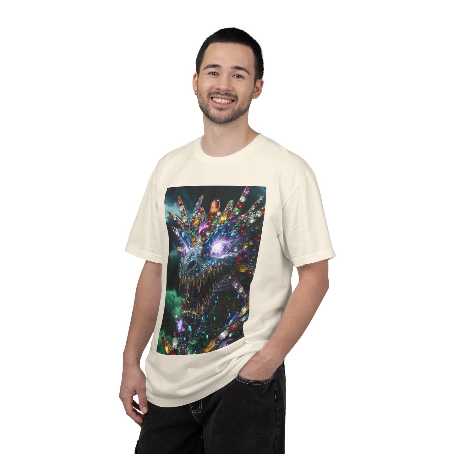 Dragon Crystal T-Shirt — Psychedelic Gem Monster Graphic Tee