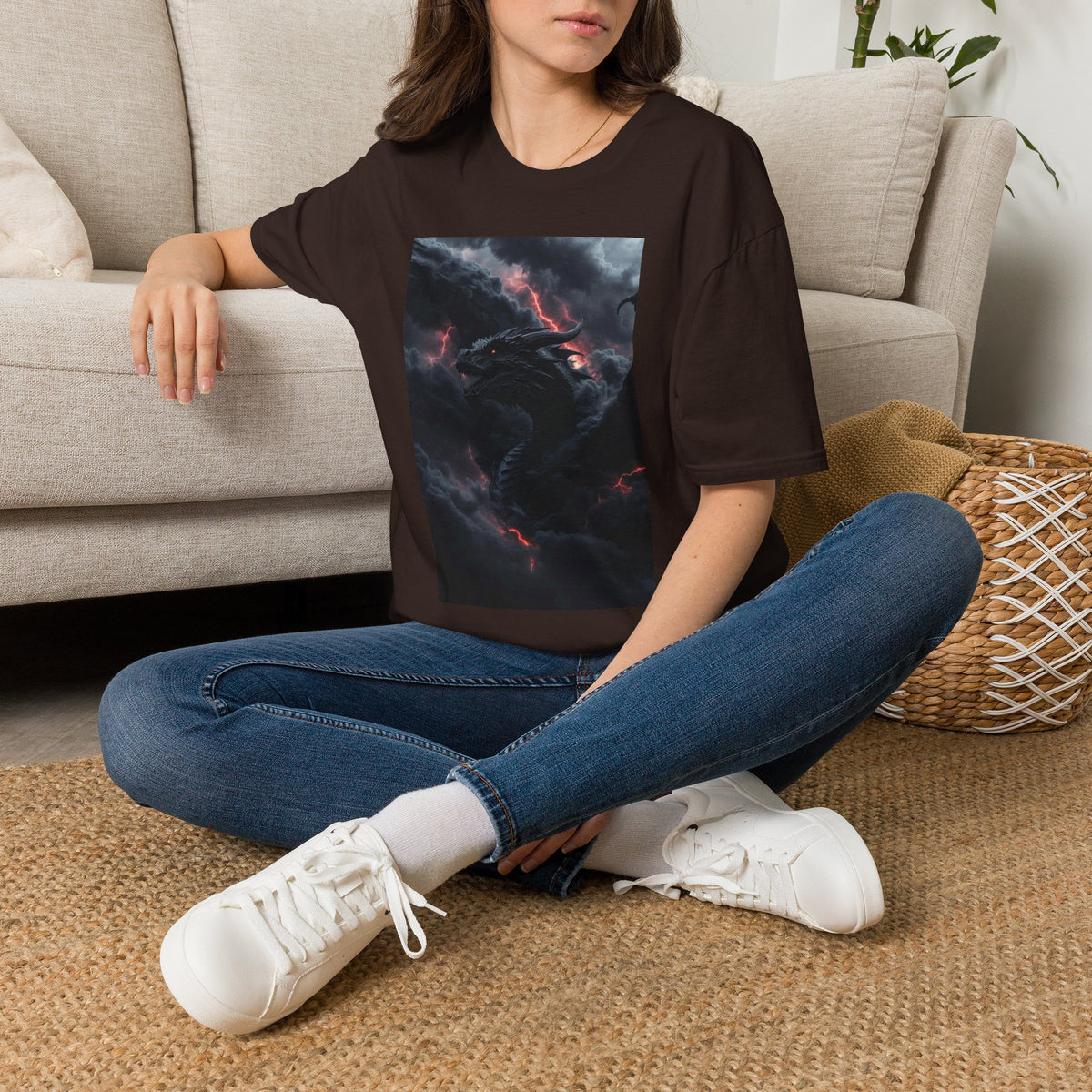A Dragon Smoke T-Shirt — Stormy Smoke Tee