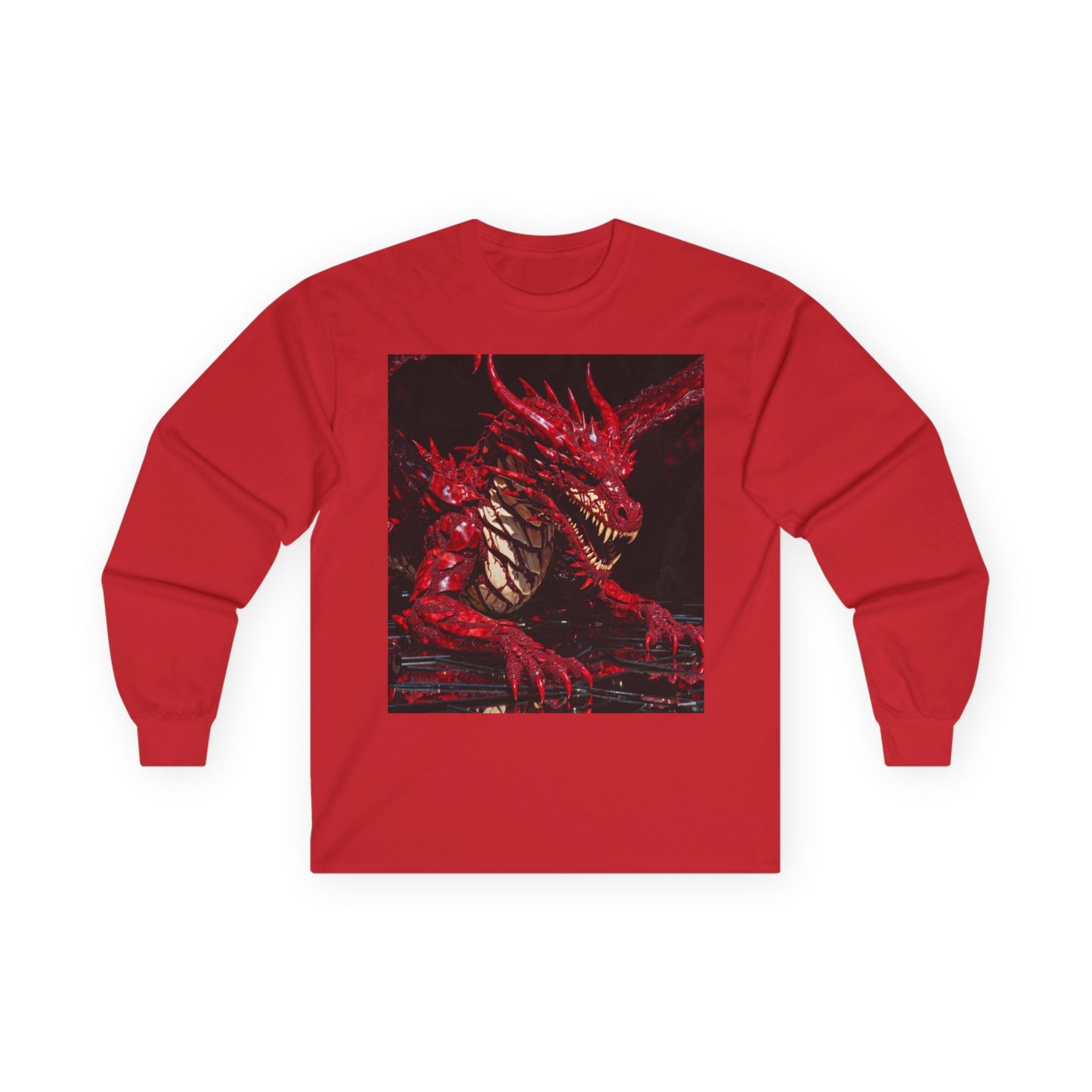 Red Dragon Artwork Long Sleeve Tee