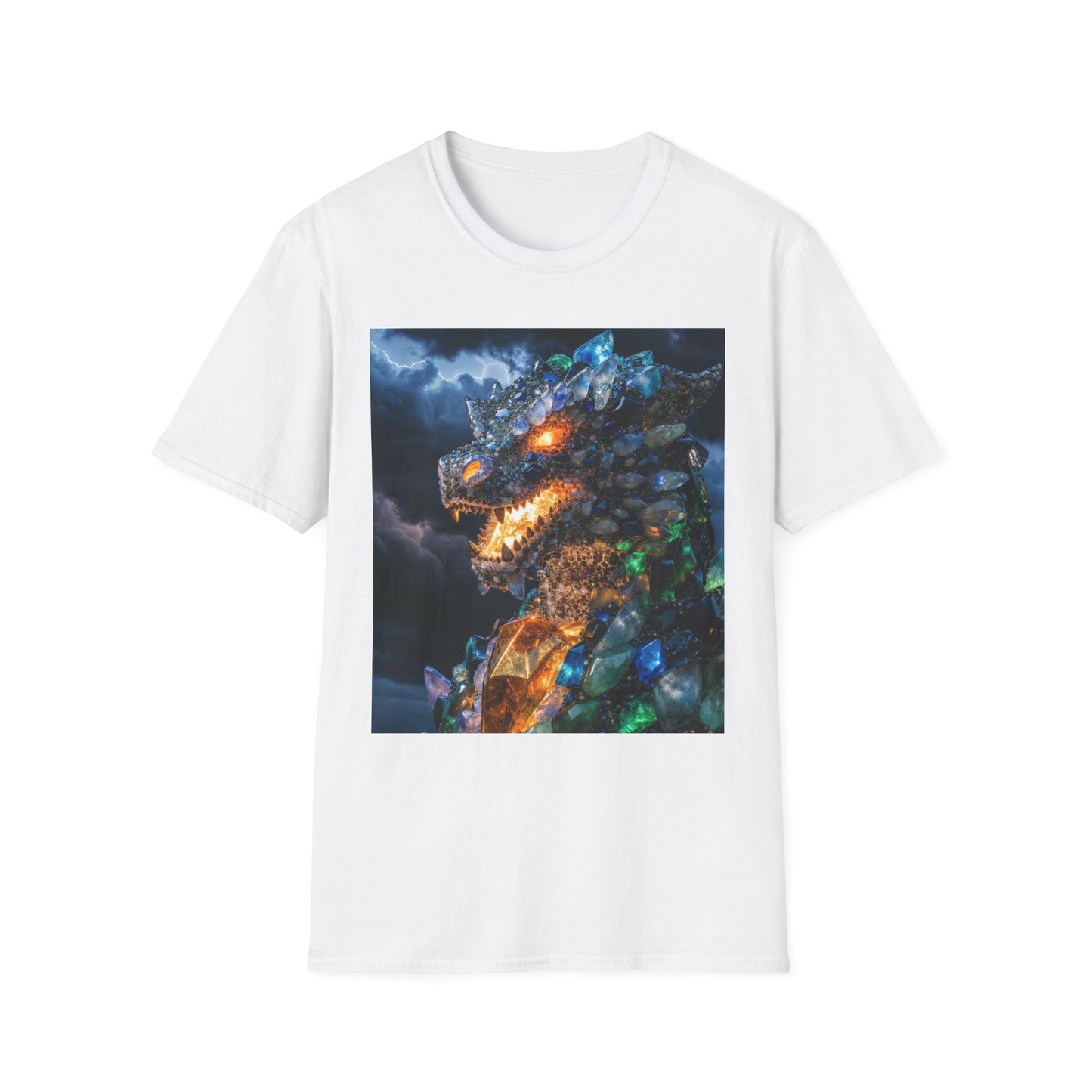 Gemstone Dragon T-Shirt — Fiery Crystal Dragon Graphic Tee