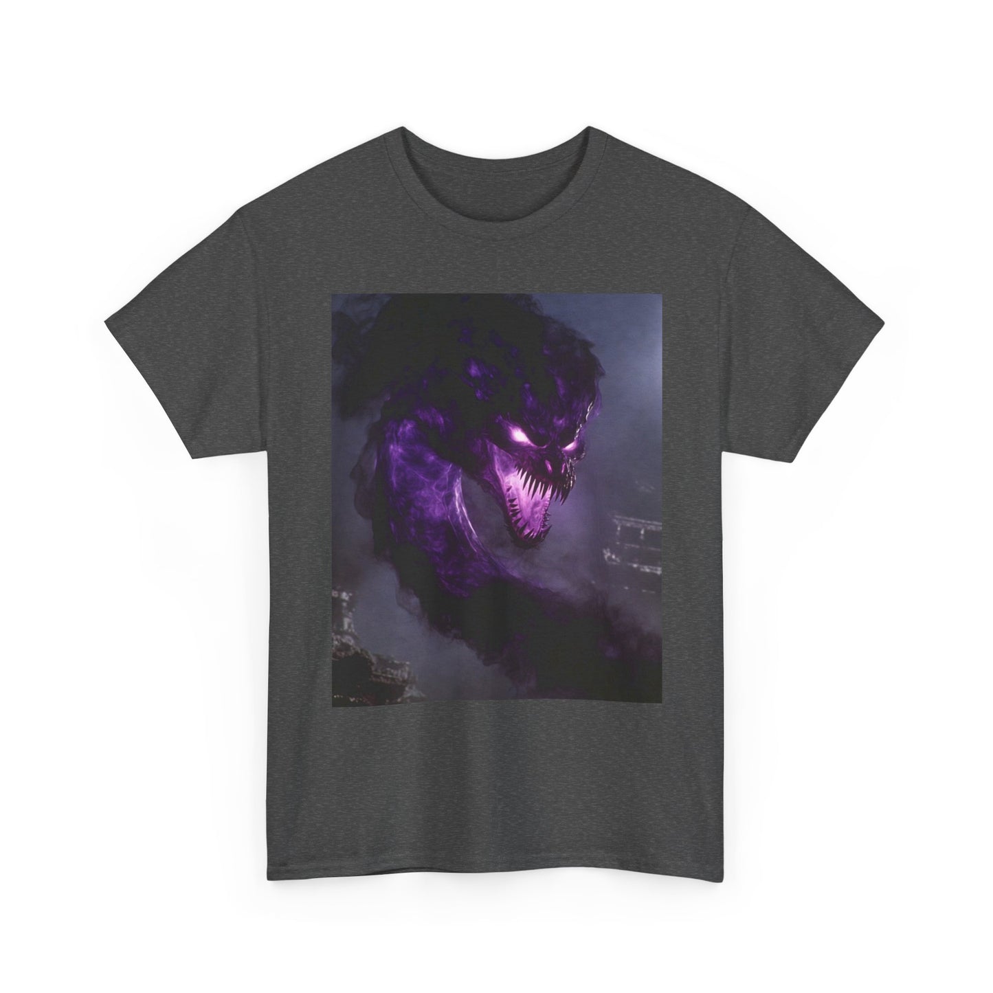 Divine Purple Dragon Ghost Heavy Cotton Tee