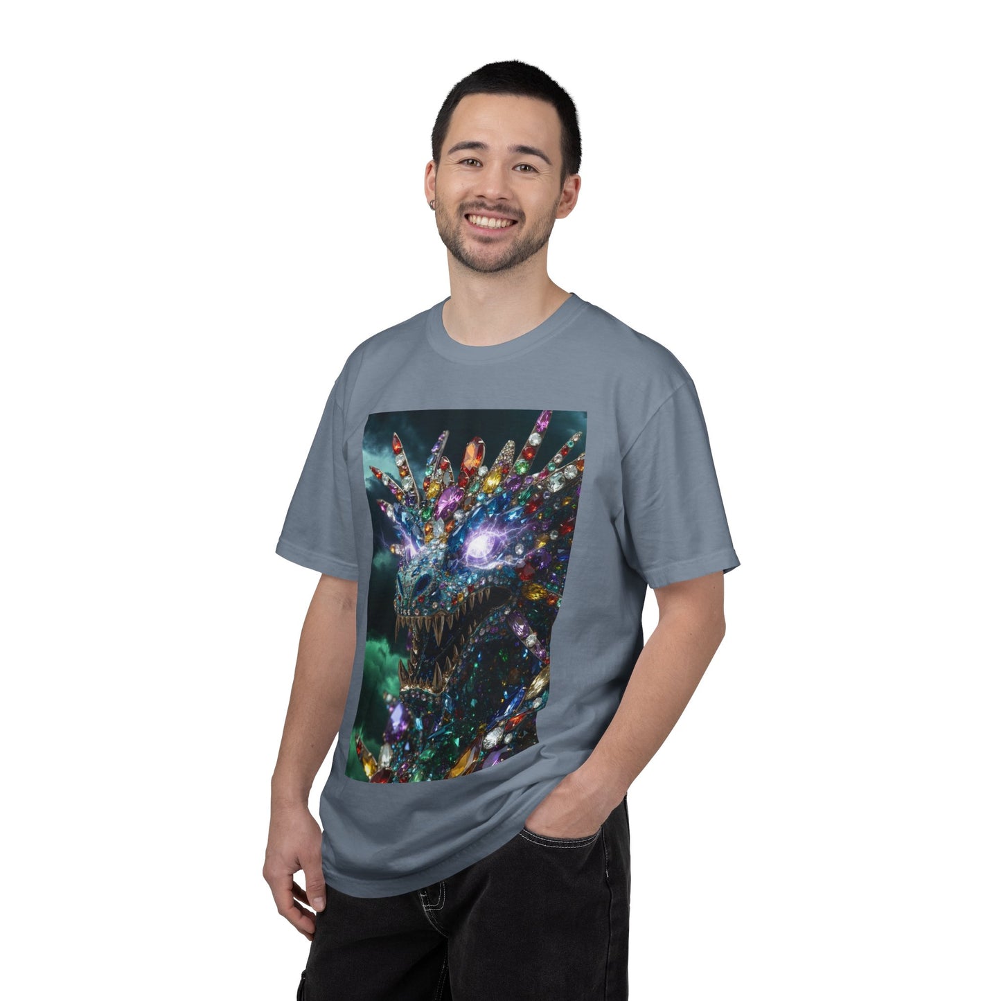 Dragon Crystal T-Shirt — Psychedelic Gem Monster Graphic Tee
