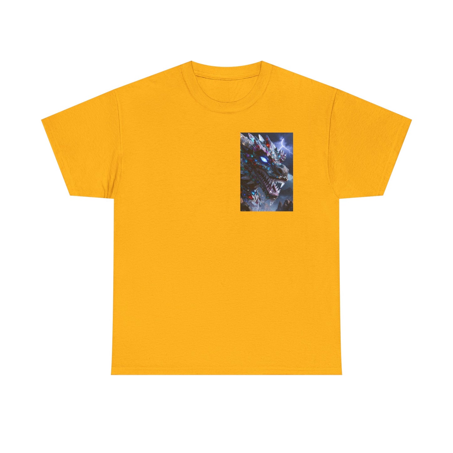 Wolf Dragon Galaxy Pocket Tee — Cosmic Wolf Graphic T-Shirt