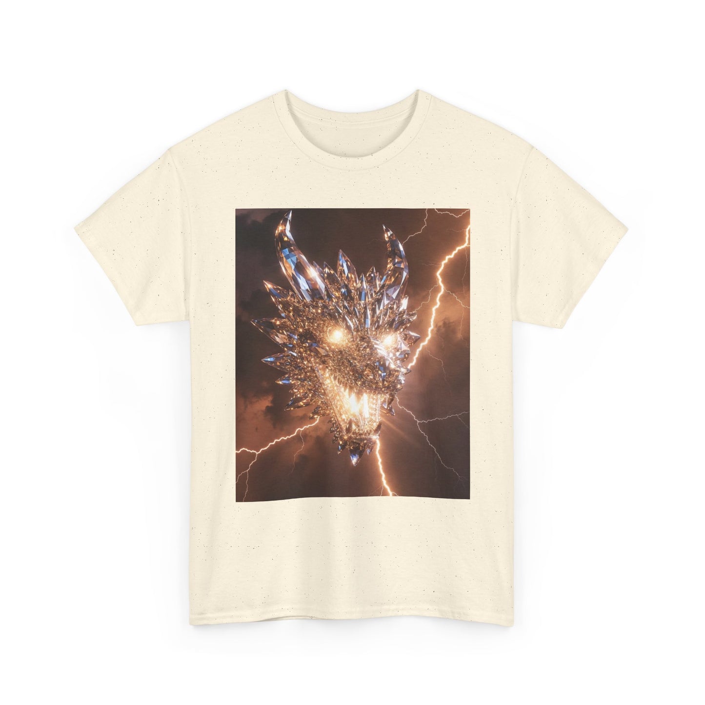 Dragon Lightning Graphic Tee — Fiery Electric Fantasy T-Shirt