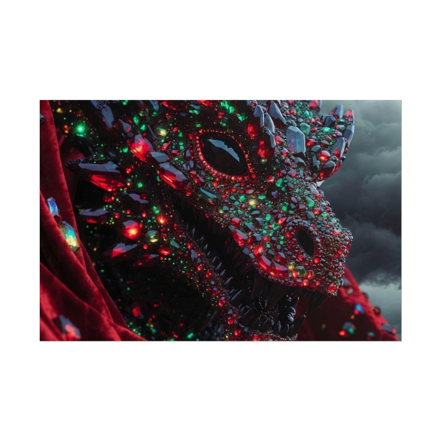 Rolled Poster — Jewel-Encrusted Dragon Art Print