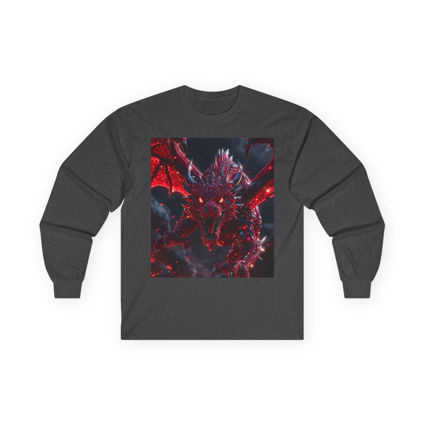 Red Dragon Fantasy Long Sleeve Tee