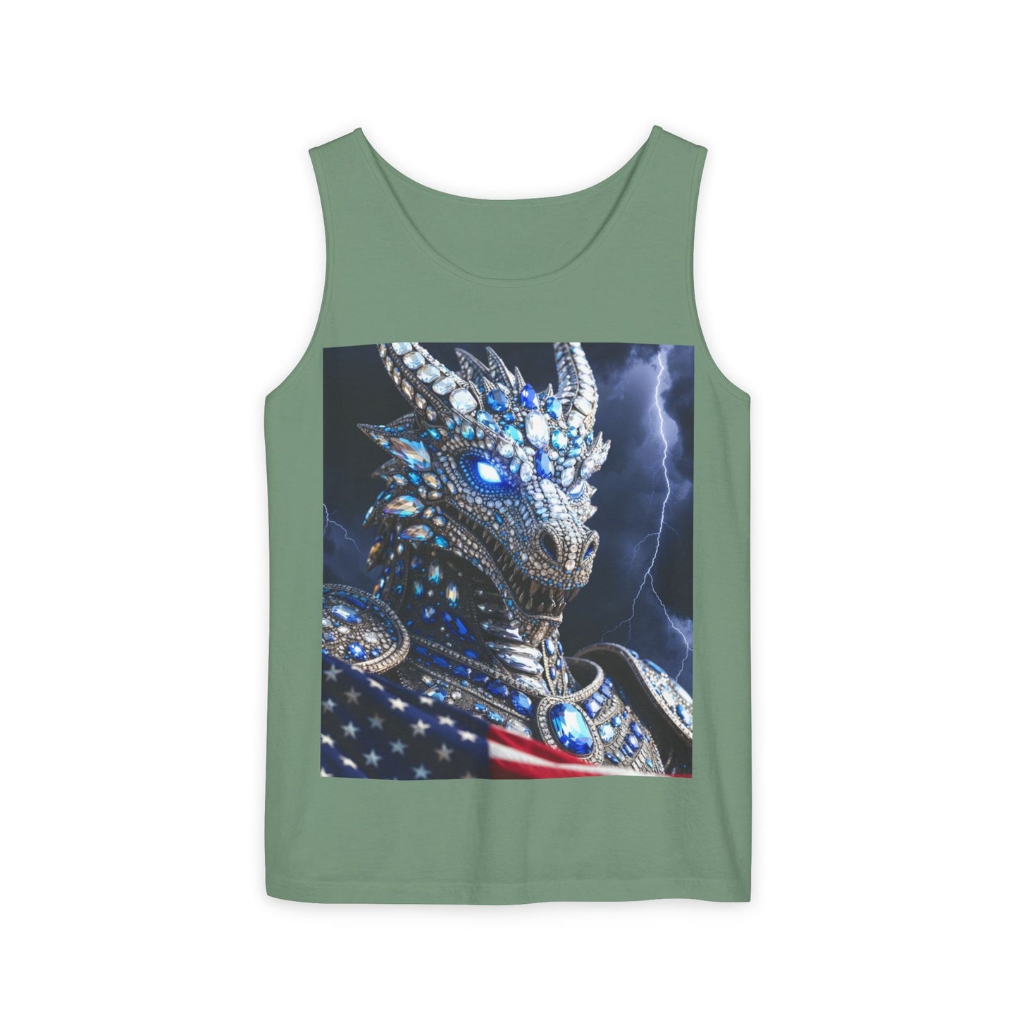 Patriotic Crystal Dragon Tank Top